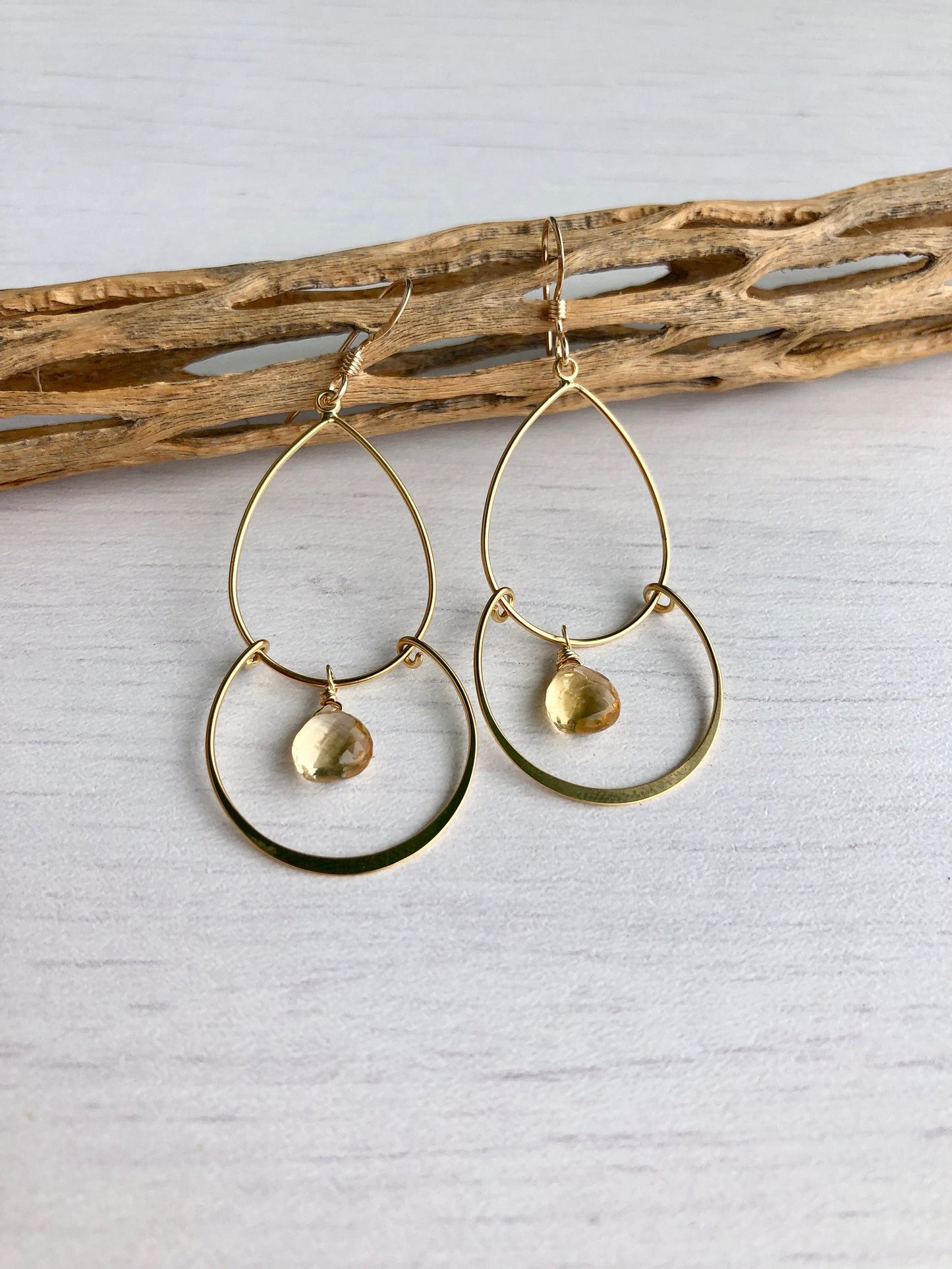 Citrine Boho Earrings