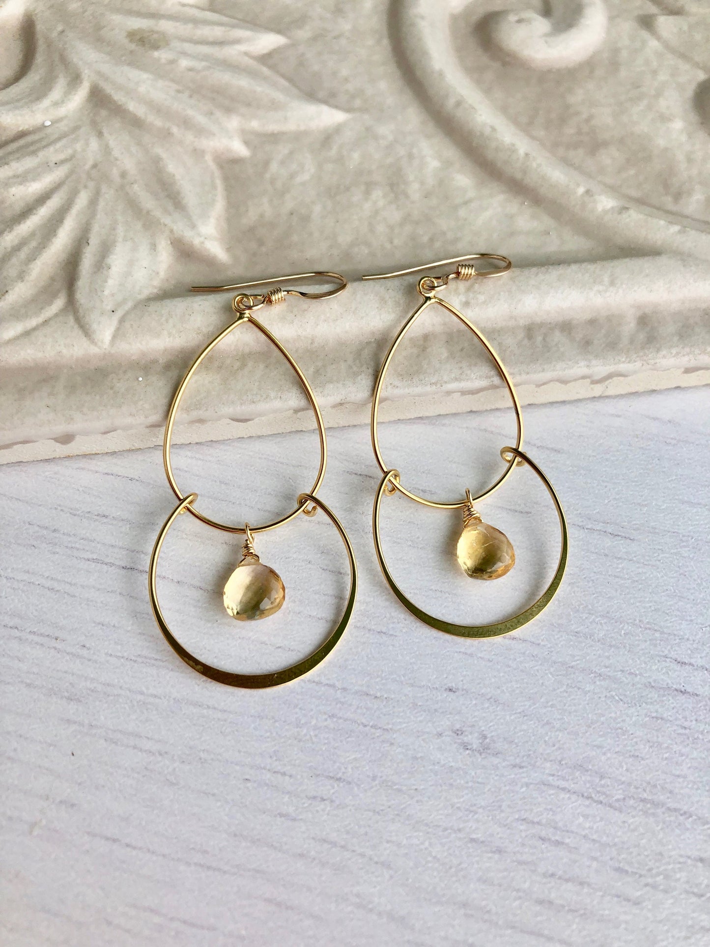 Citrine Boho Earrings