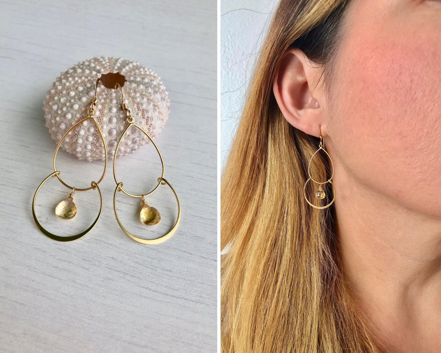 Citrine Boho Earrings