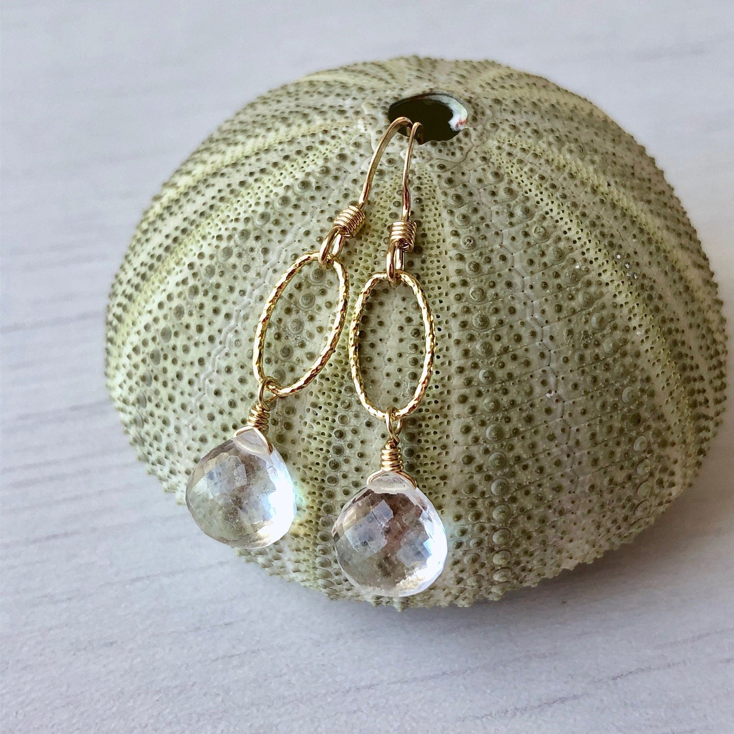 Crystal Clear Earrings in Gold or Silver