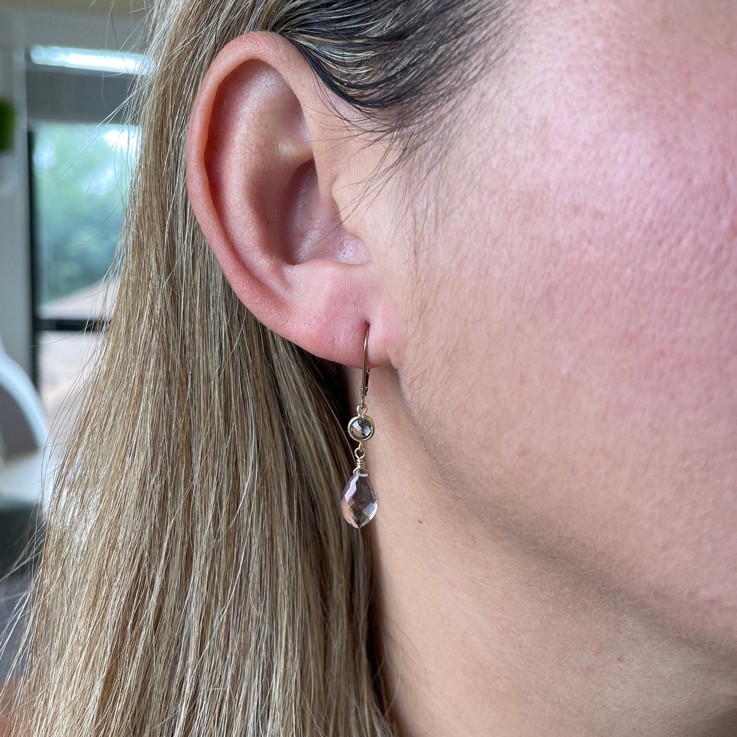 Ametrine and Mystic Topaz Dangle Earrings