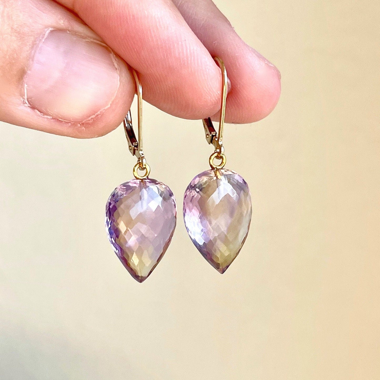 Ametrine Icicle Teardrop Earrings