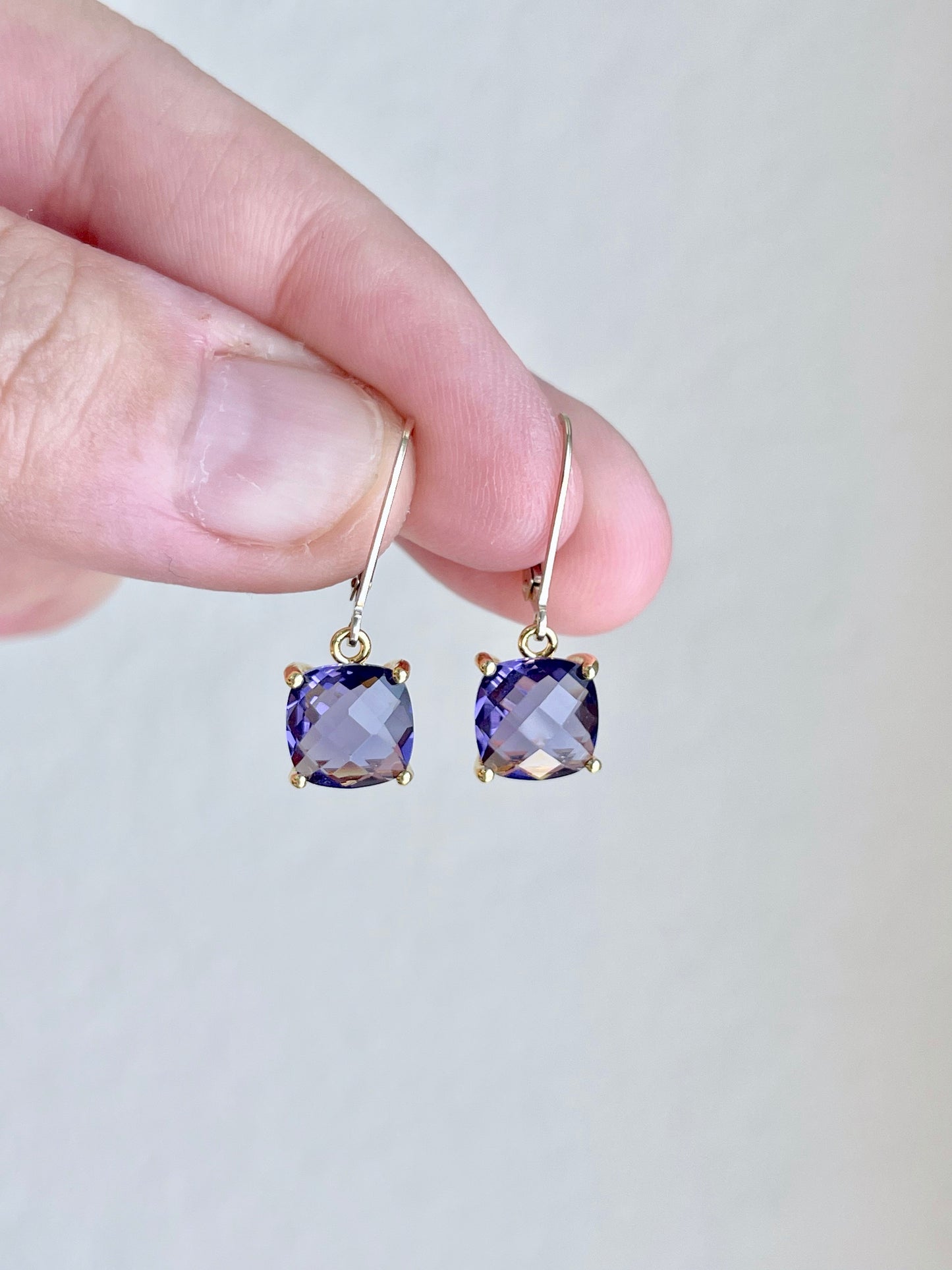 Small Amethyst Earrings