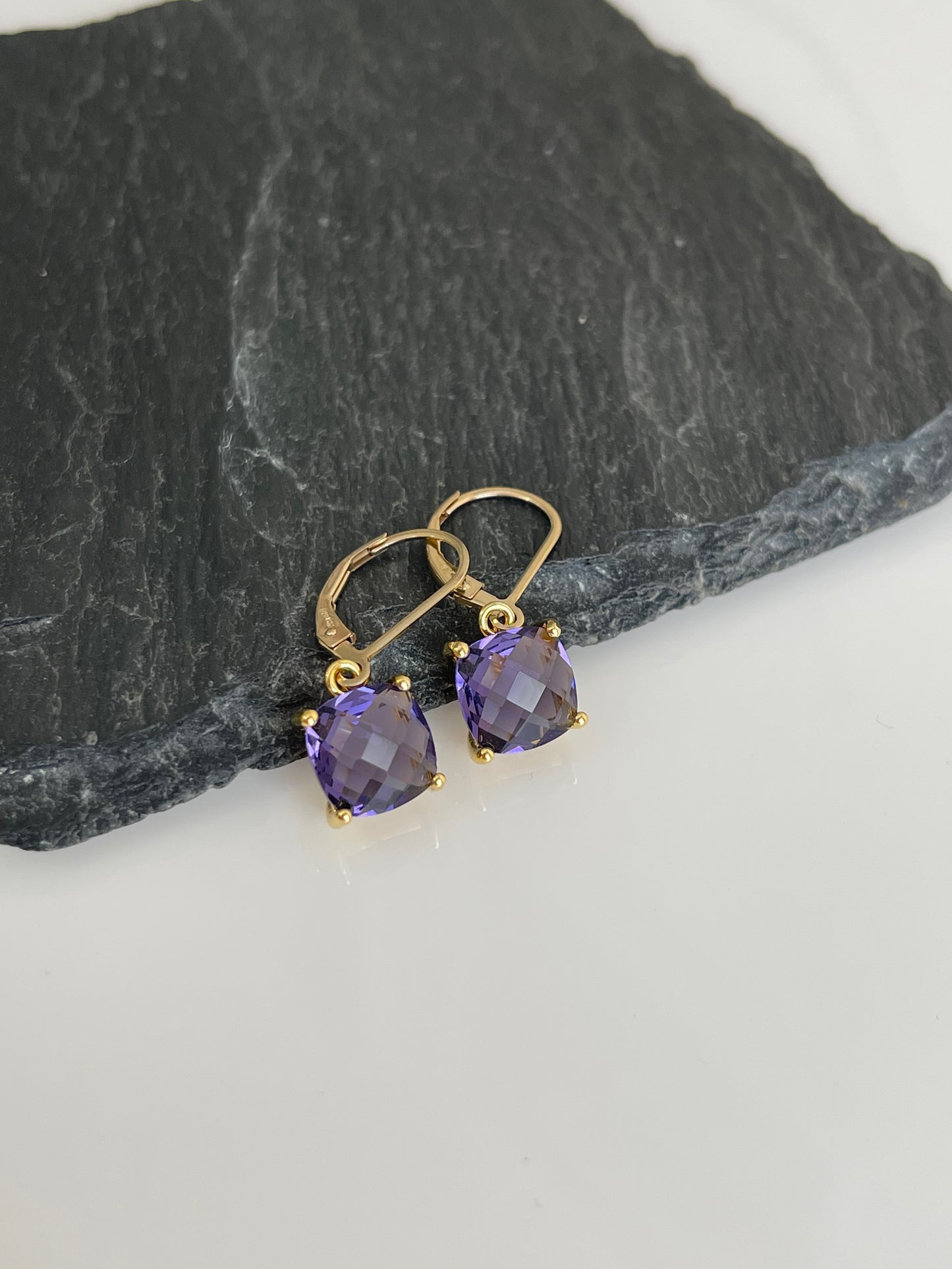 Small Amethyst Earrings