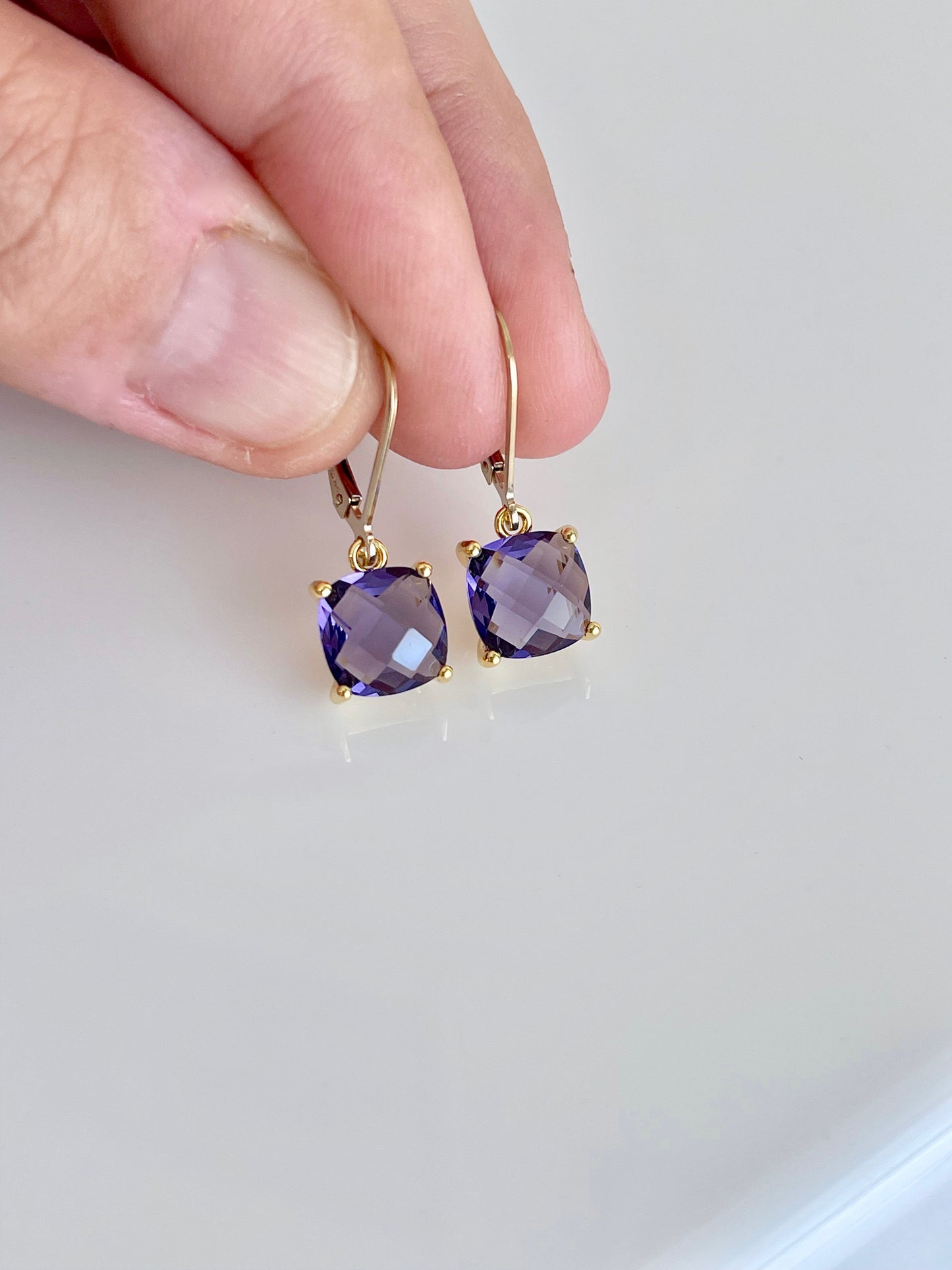 Small Amethyst Earrings