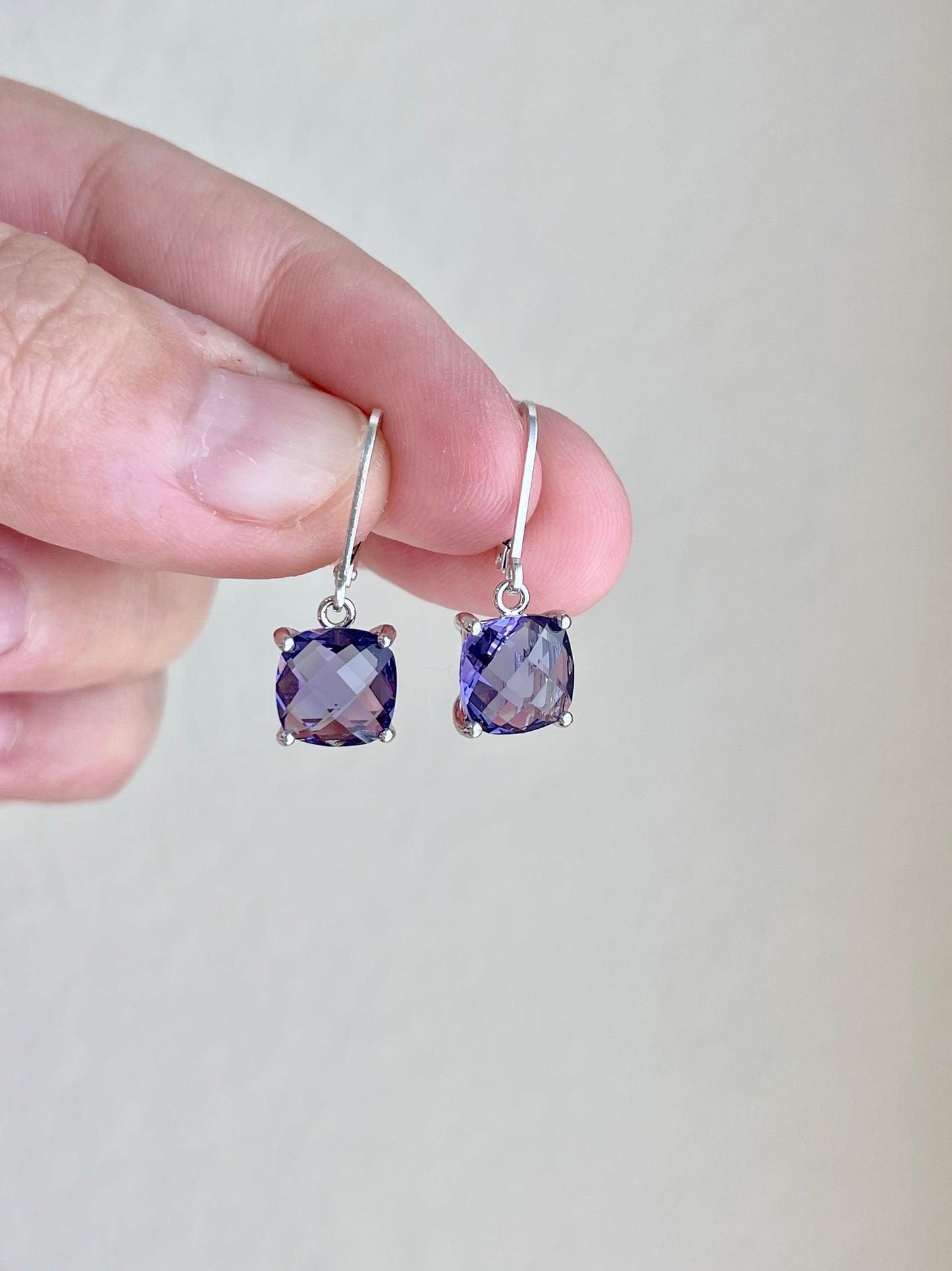 Small Amethyst Earrings