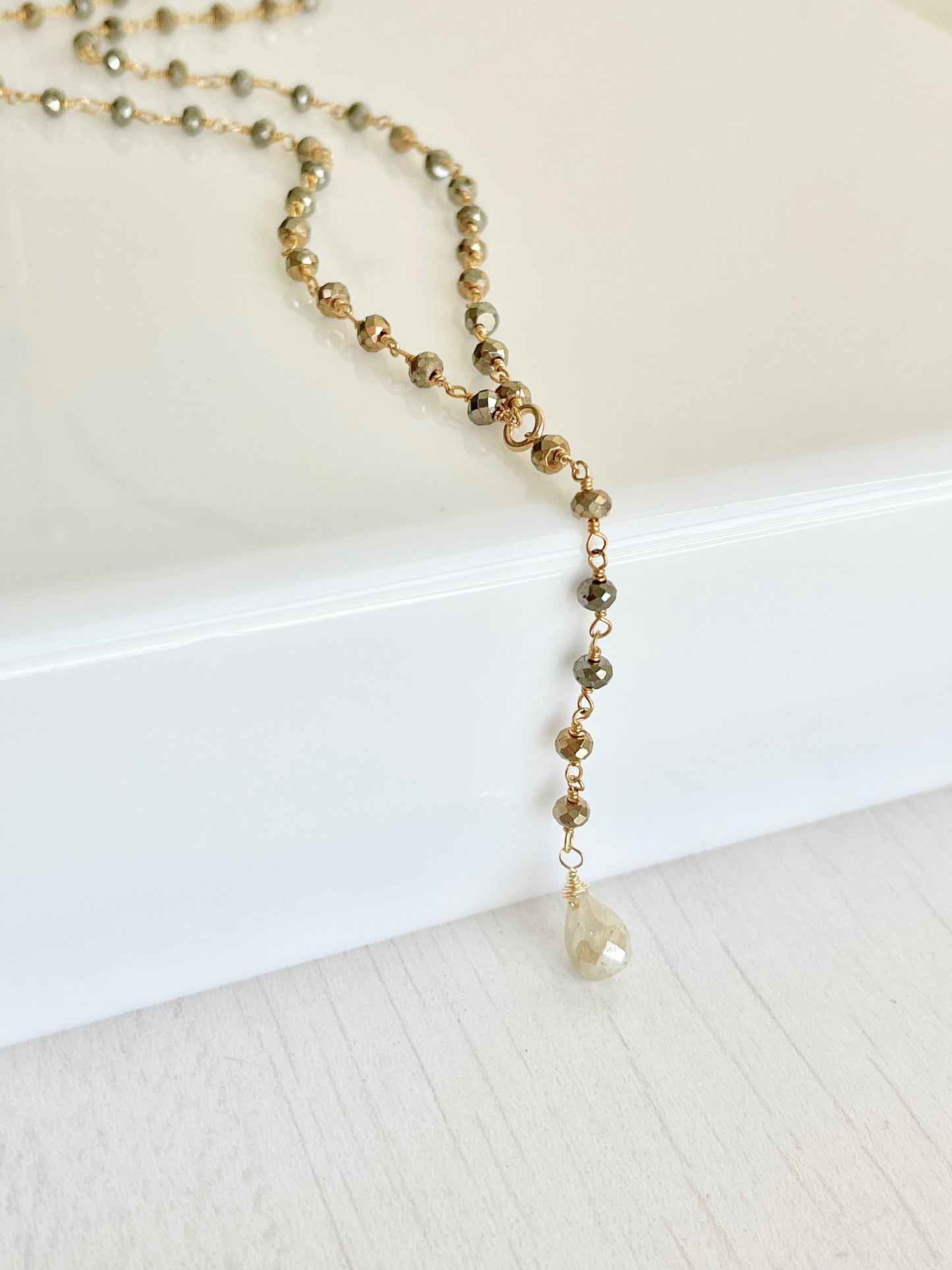 Pyrite and Silverite Necklace