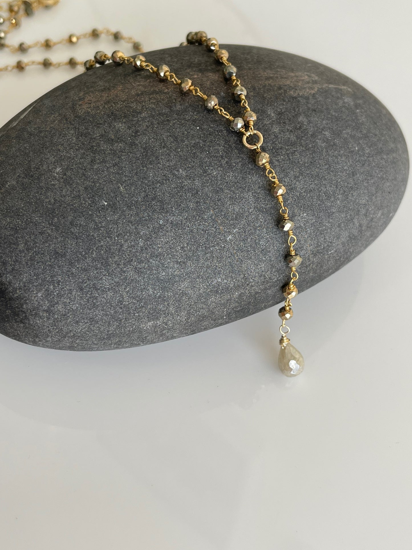 Pyrite and Silverite Necklace