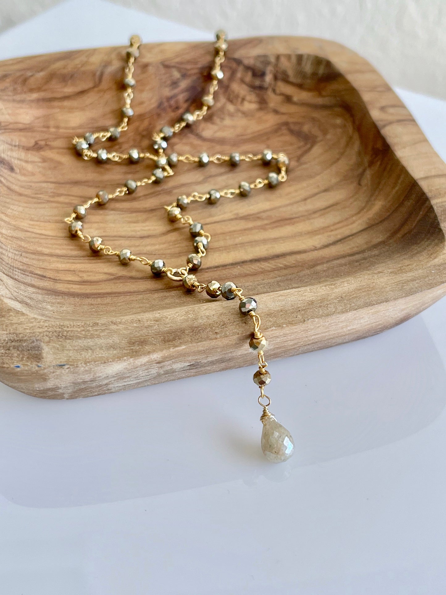 Pyrite and Silverite Necklace