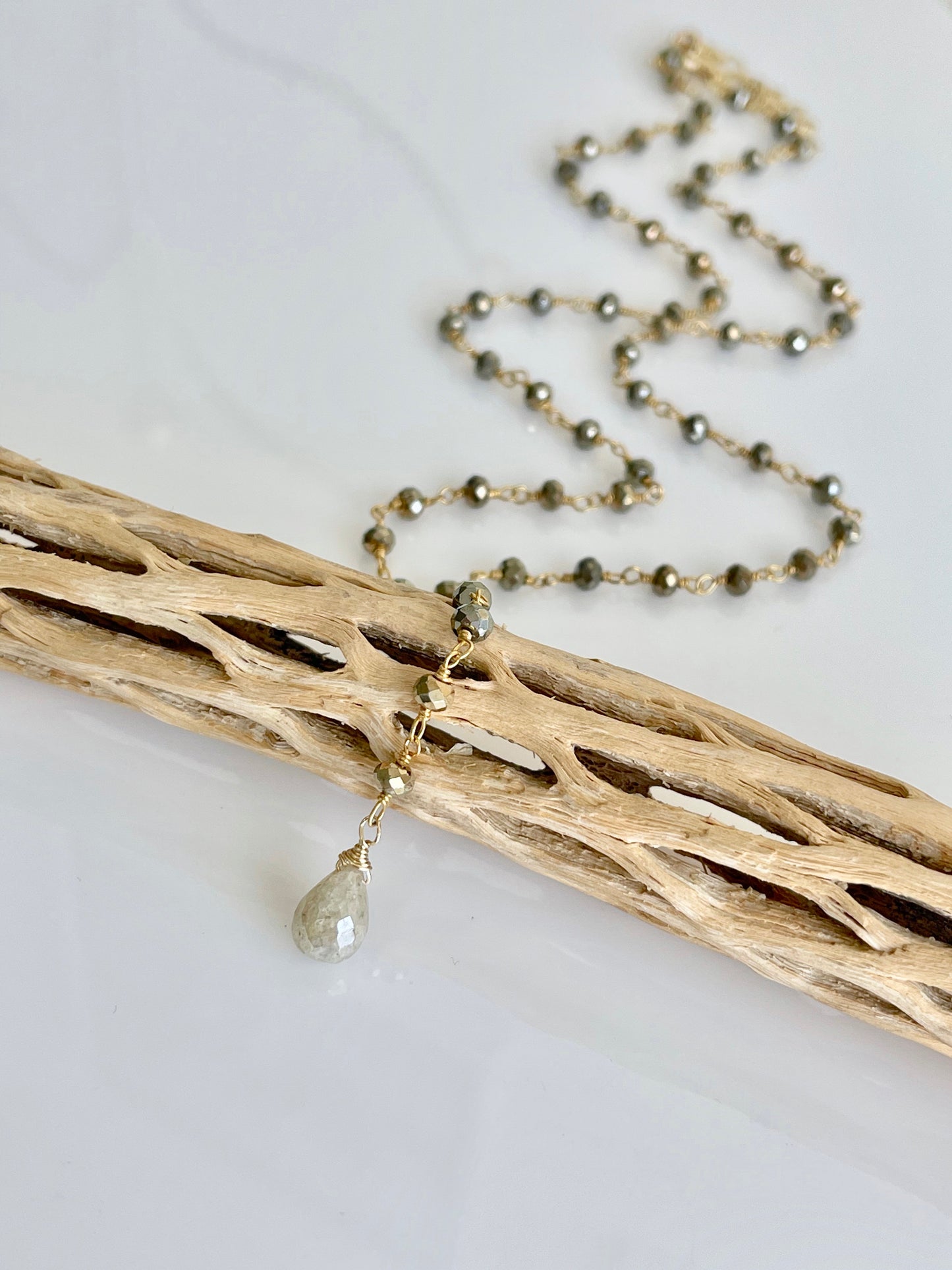 Pyrite and Silverite Necklace