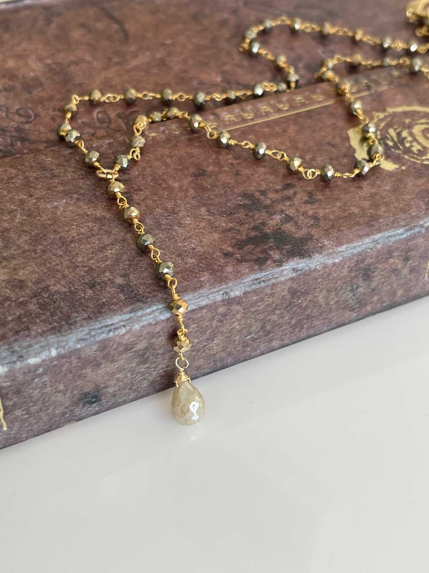 Pyrite and Silverite Necklace