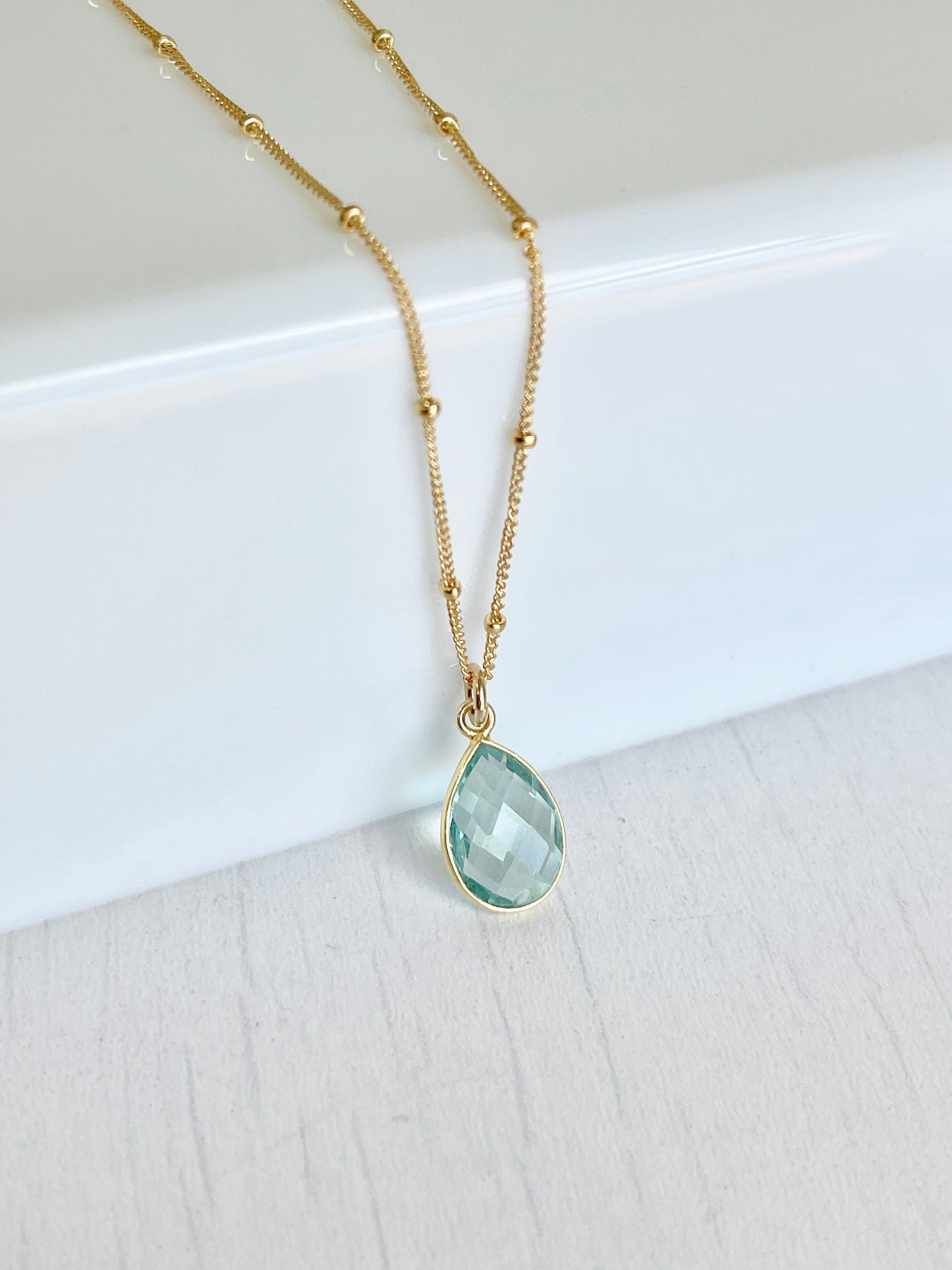 Green Amethyst Necklace