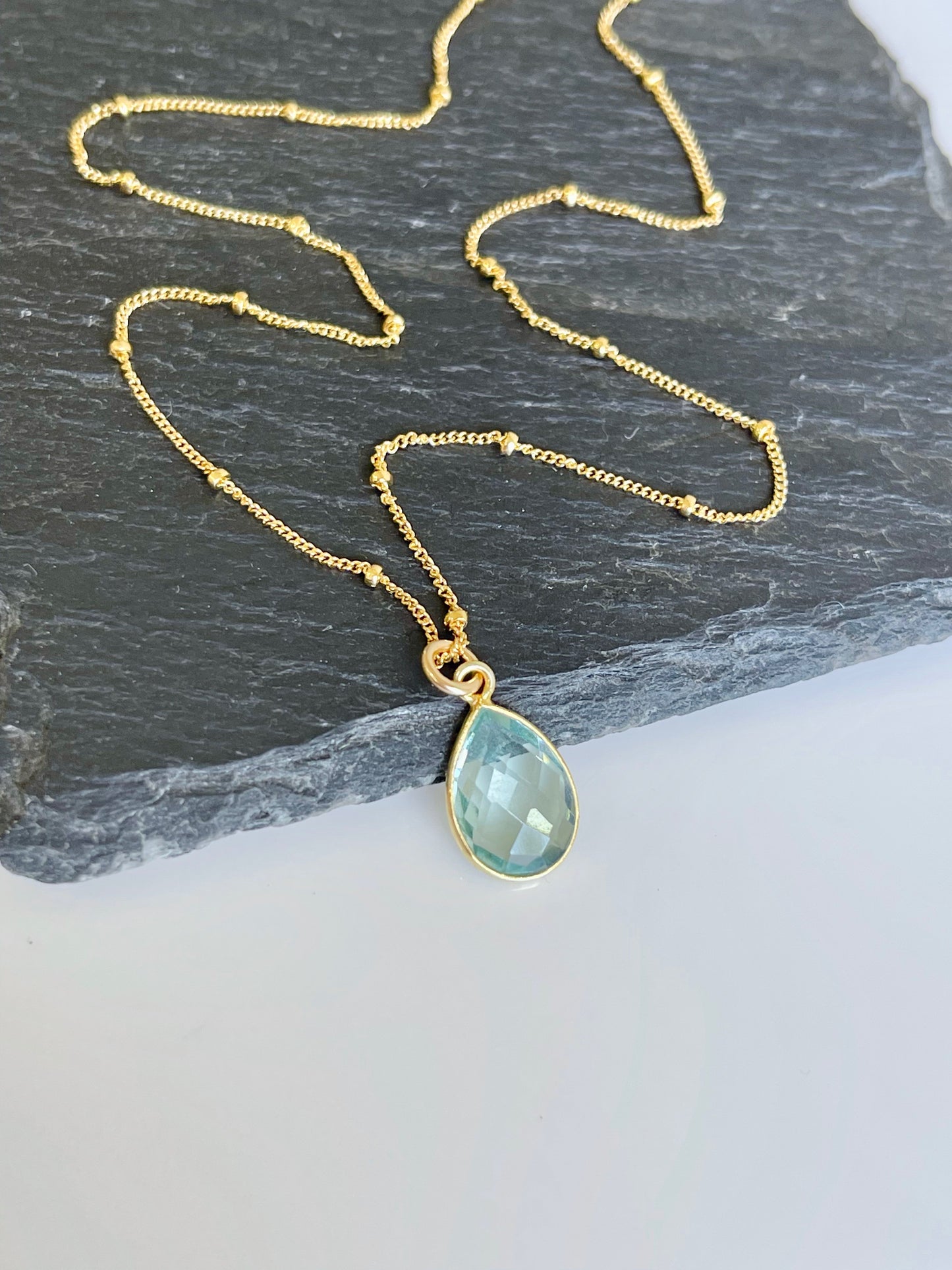 Green Amethyst Necklace