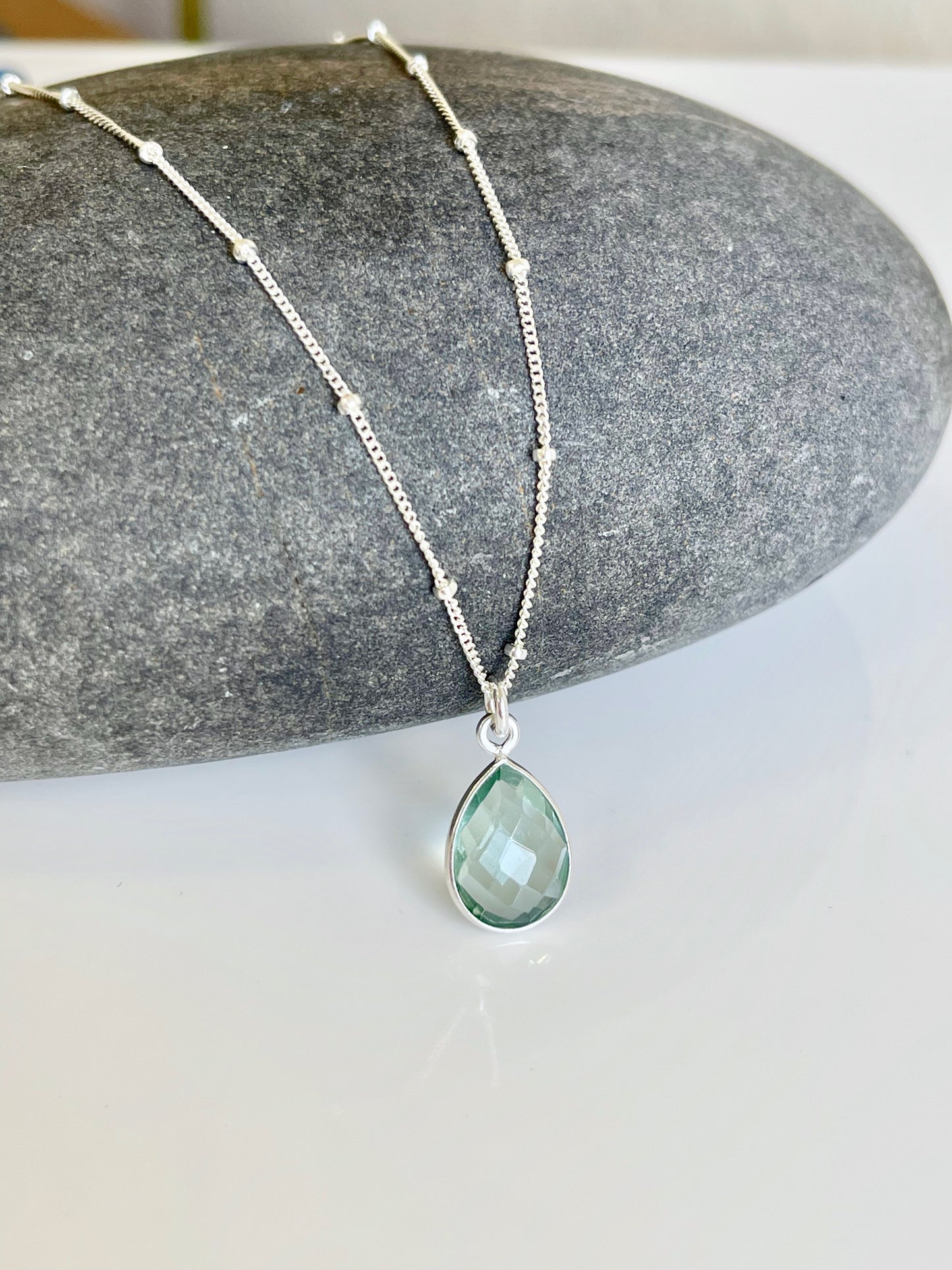 Green Amethyst Necklace