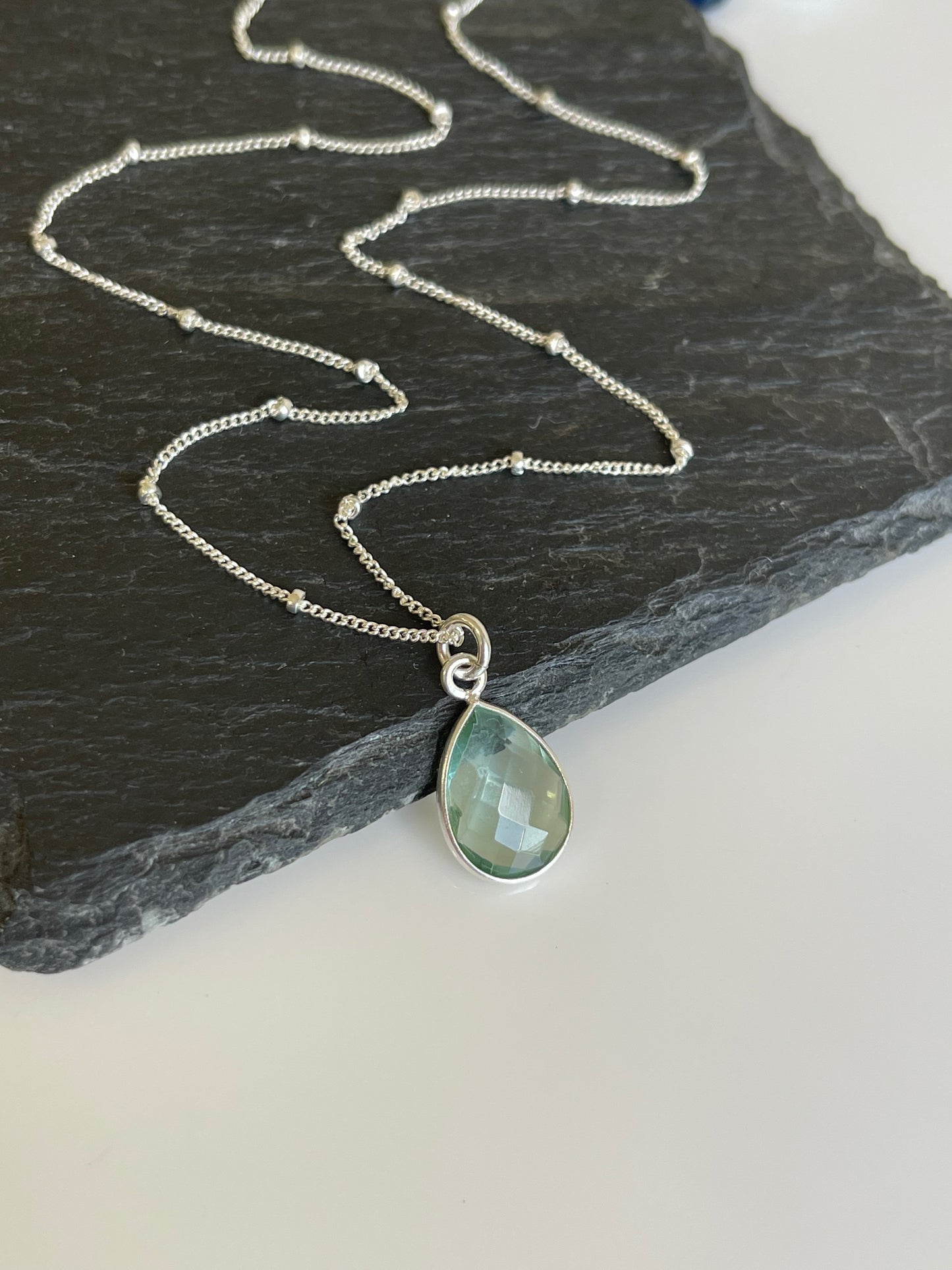 Green Amethyst Necklace