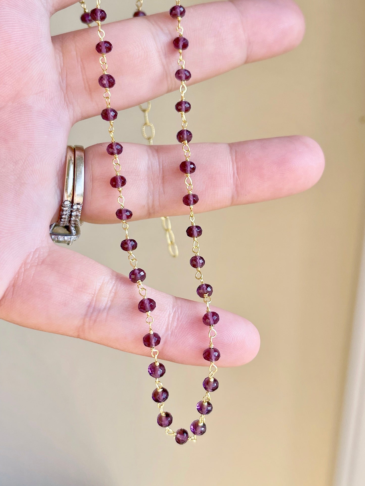 Amethyst Beaded Chocker