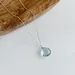 Aquamarine Teardrop Necklace- Solid 14k Gold March Birthstone