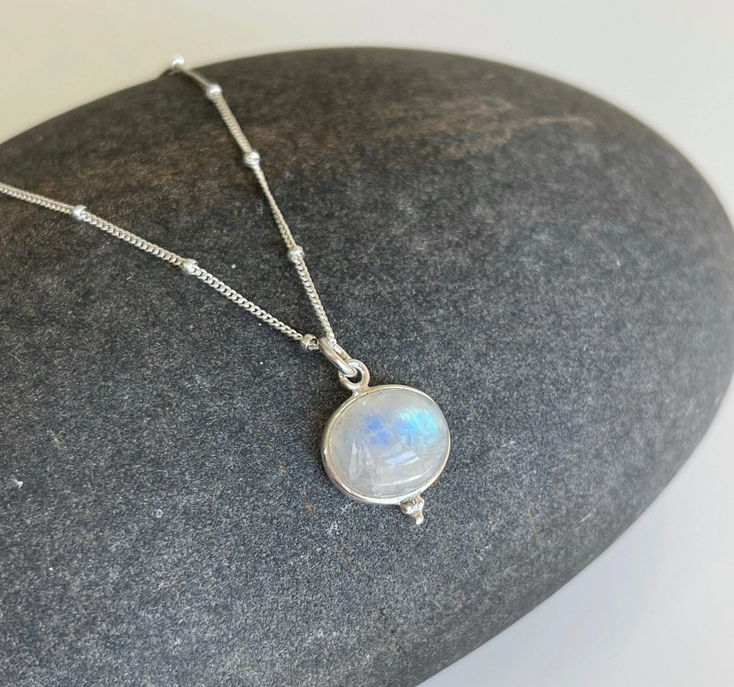 Moonstone Oval Necklace- June Birthstone