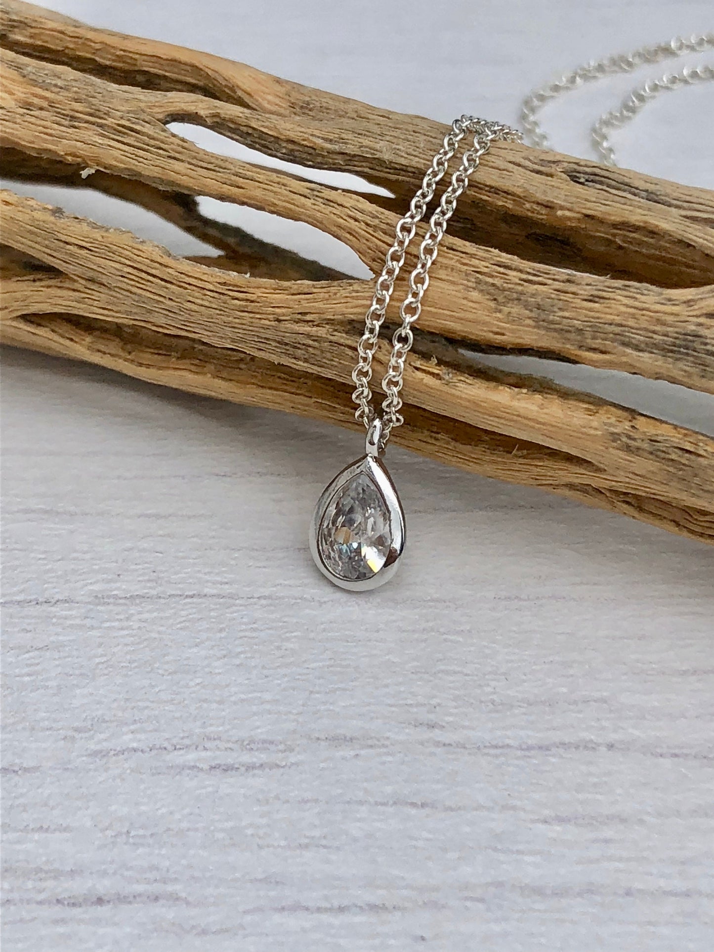 Tiny Drop Minimalist Necklace