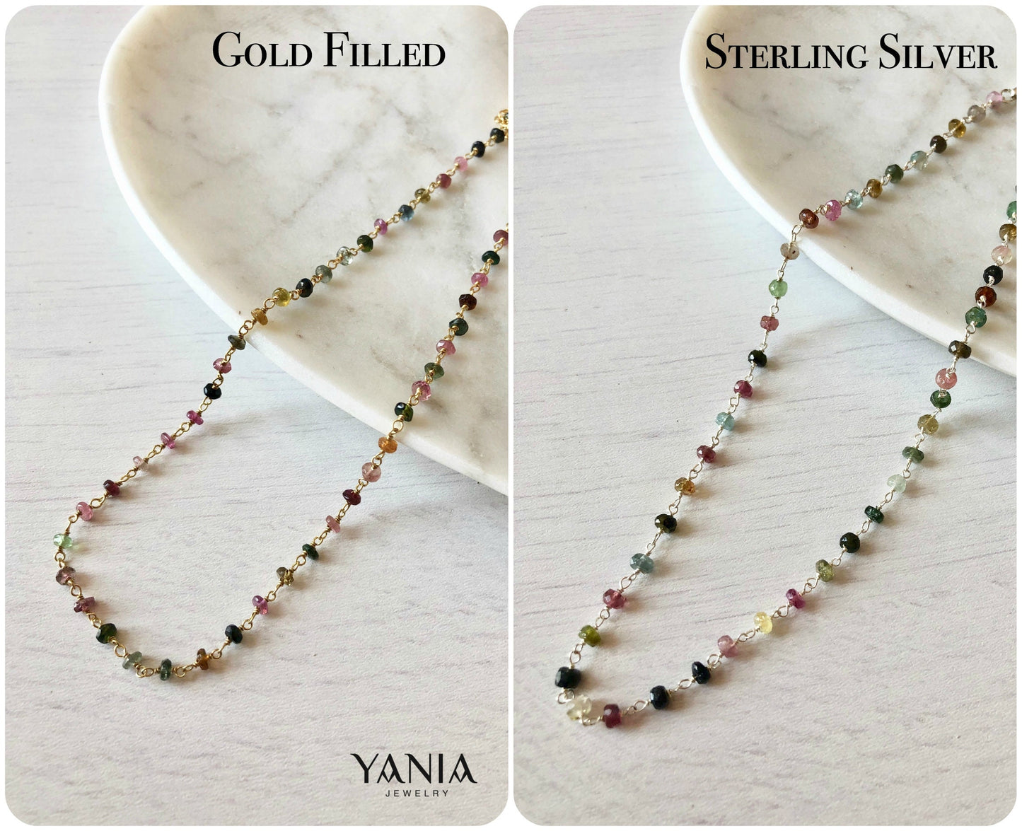 Tourmaline Necklace, October Birthstone