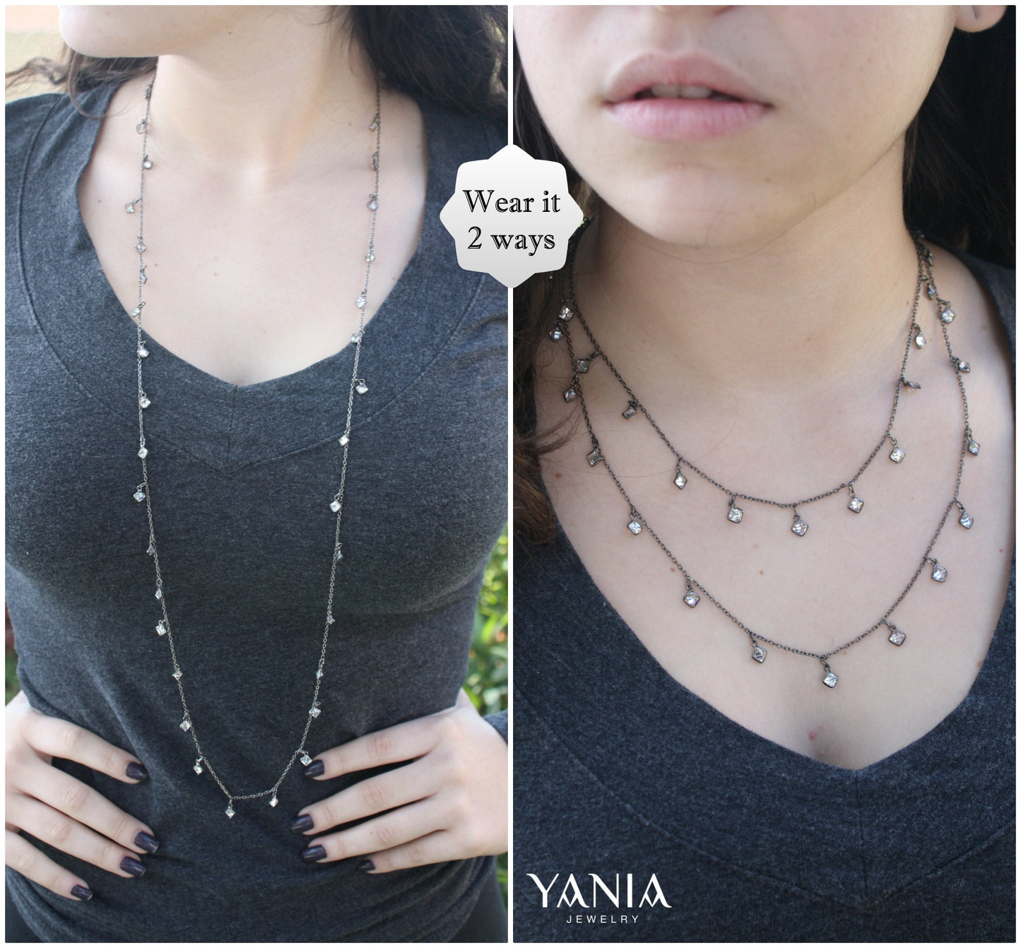 Crystal Layering Necklace