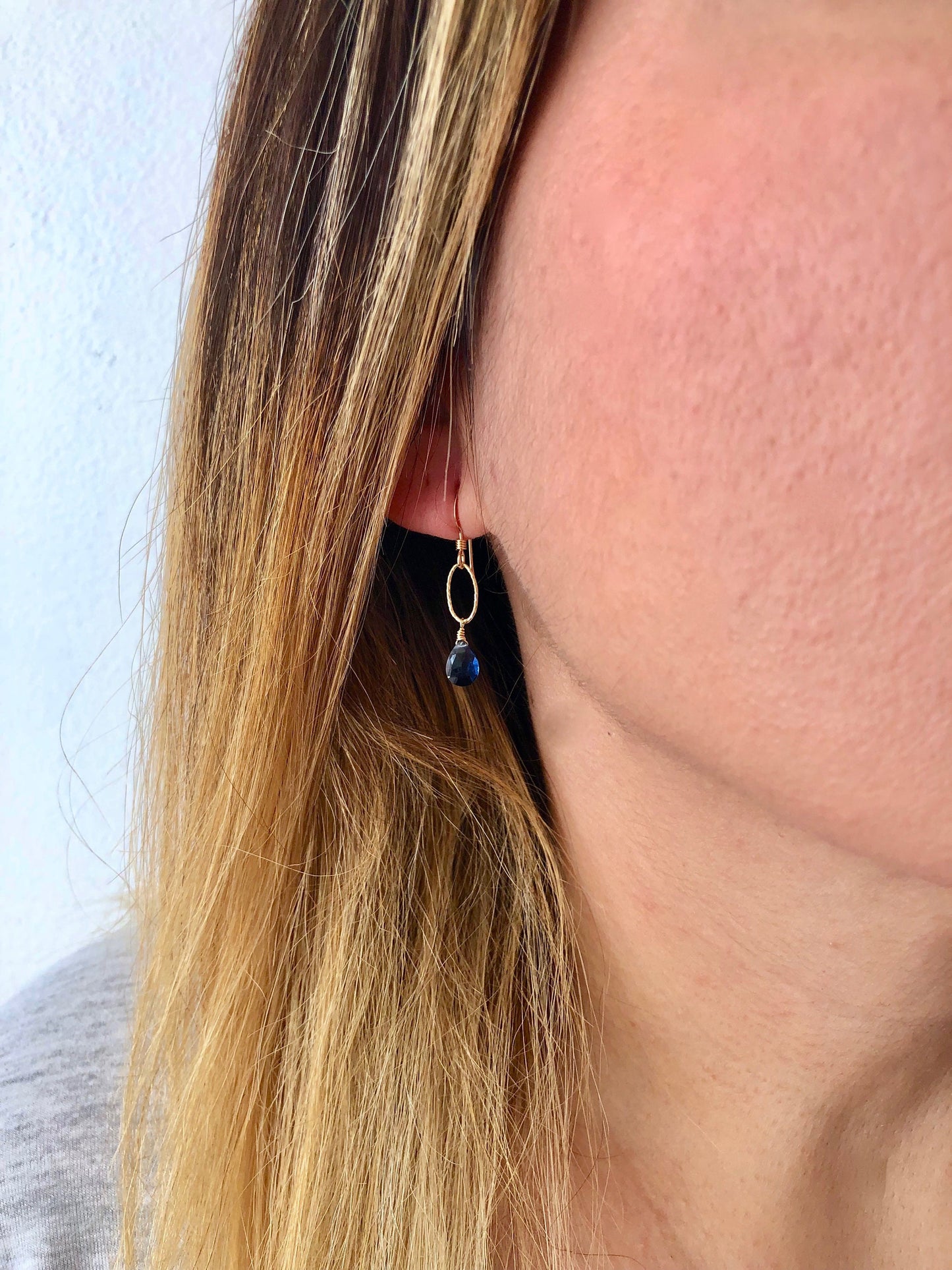 Blue Sapphire Earrings