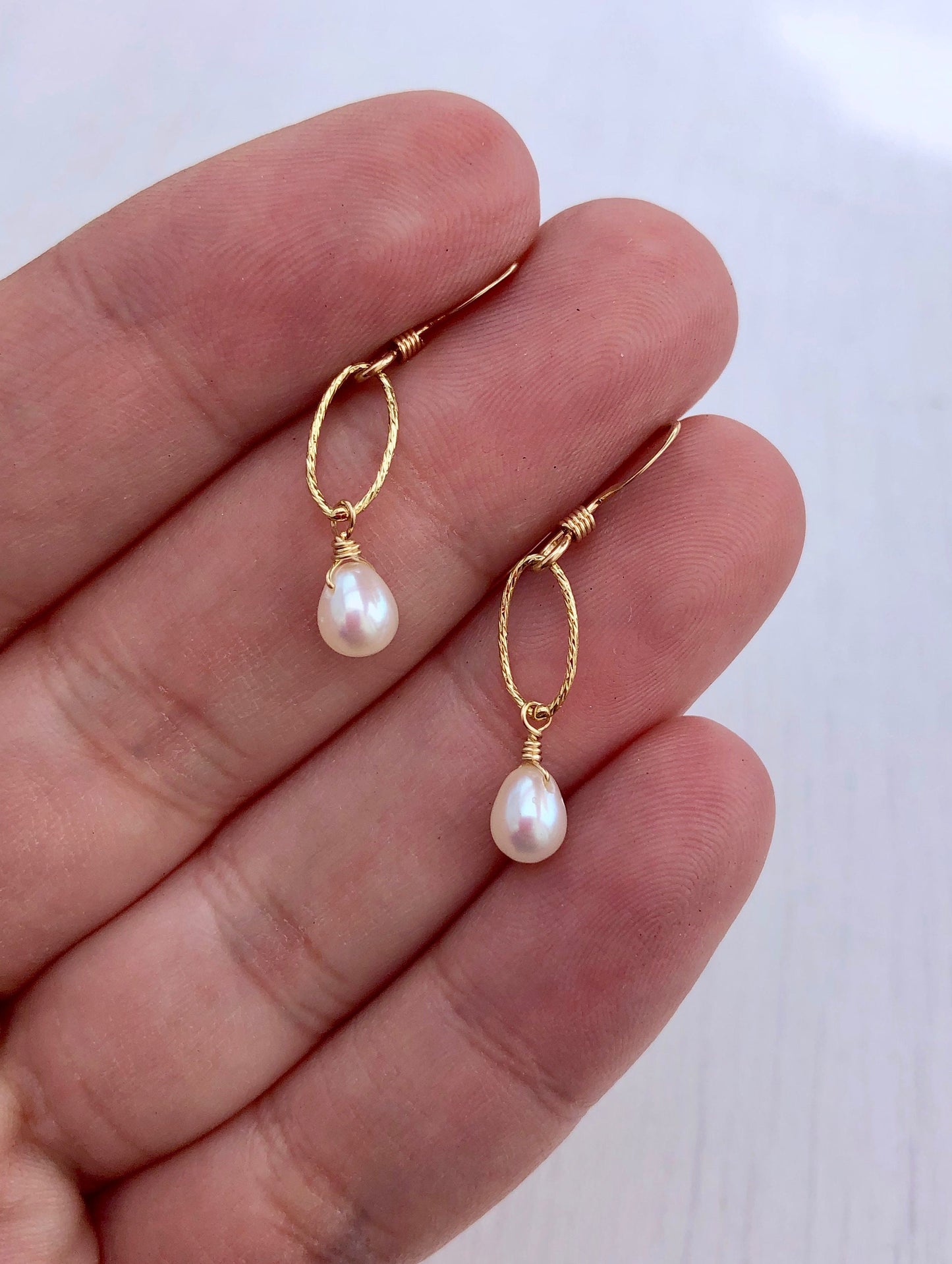 Minimalist Pearl Earrings