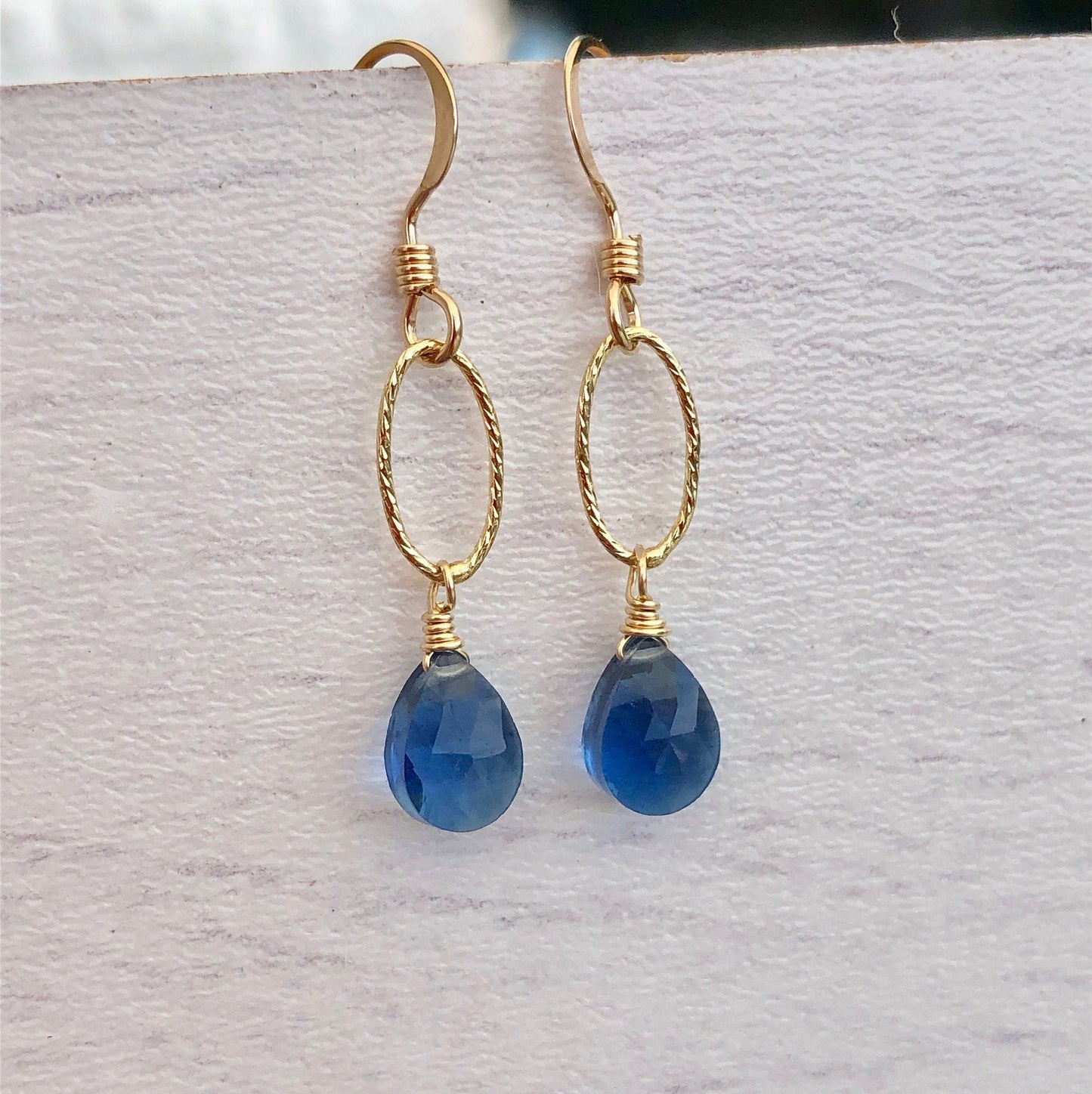 Blue Sapphire Earrings