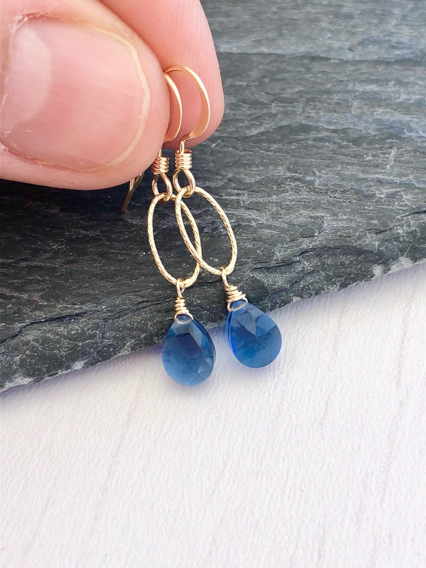 Blue Sapphire Earrings