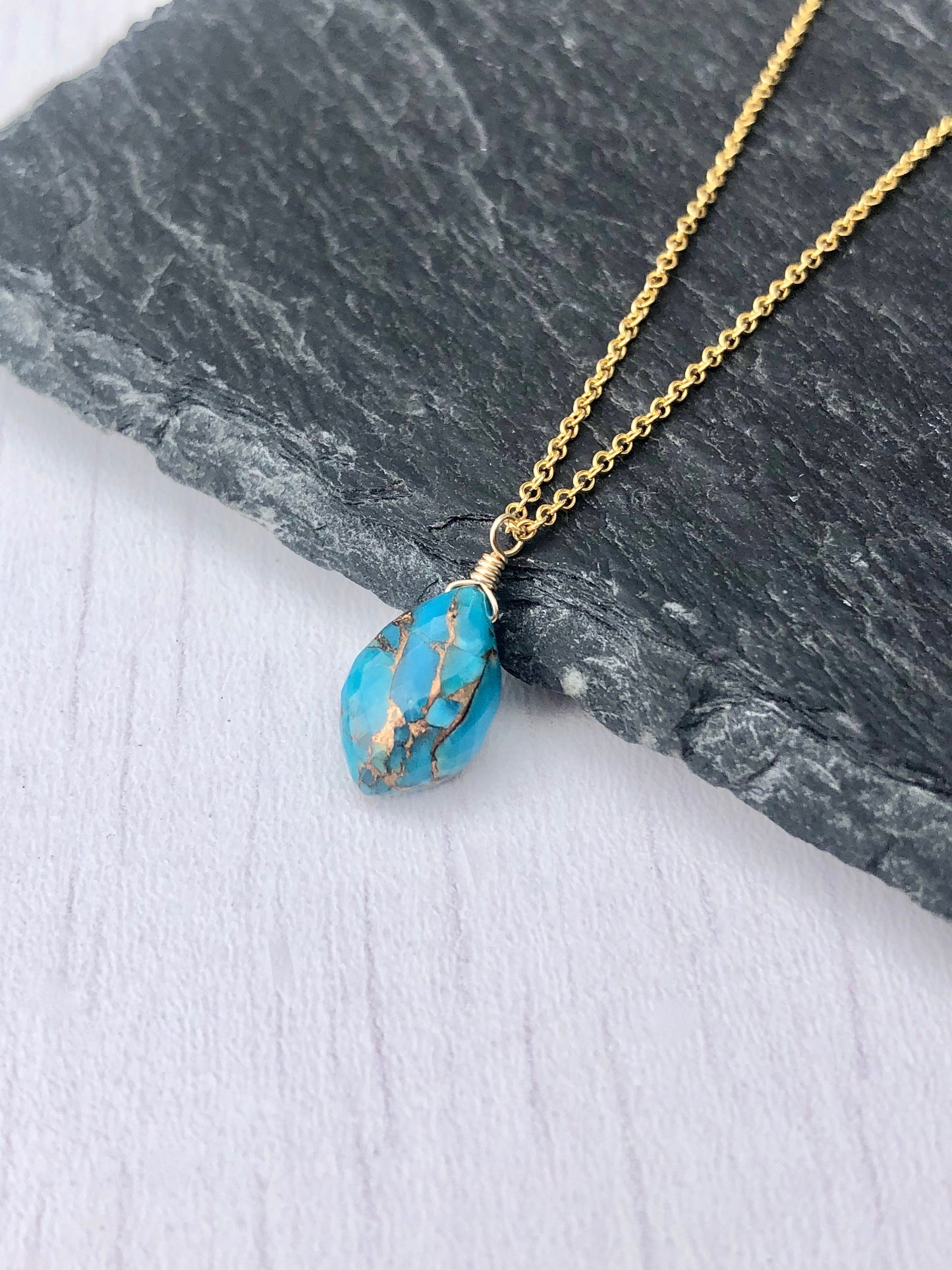 Copper Turquoise Pendant