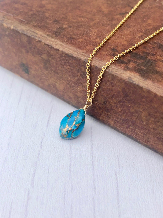 Copper Turquoise Pendant