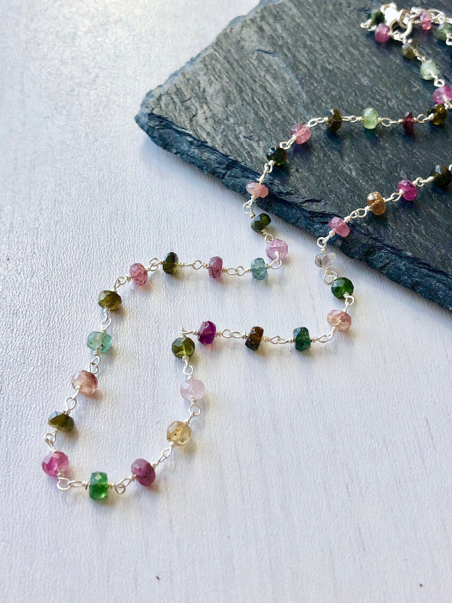 Tourmaline Necklace, October Birthstone