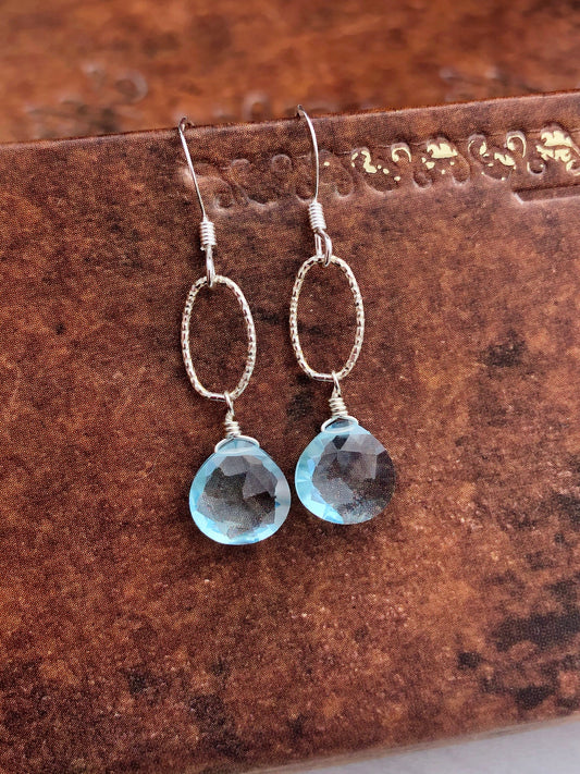 Blue Topaz Earrings