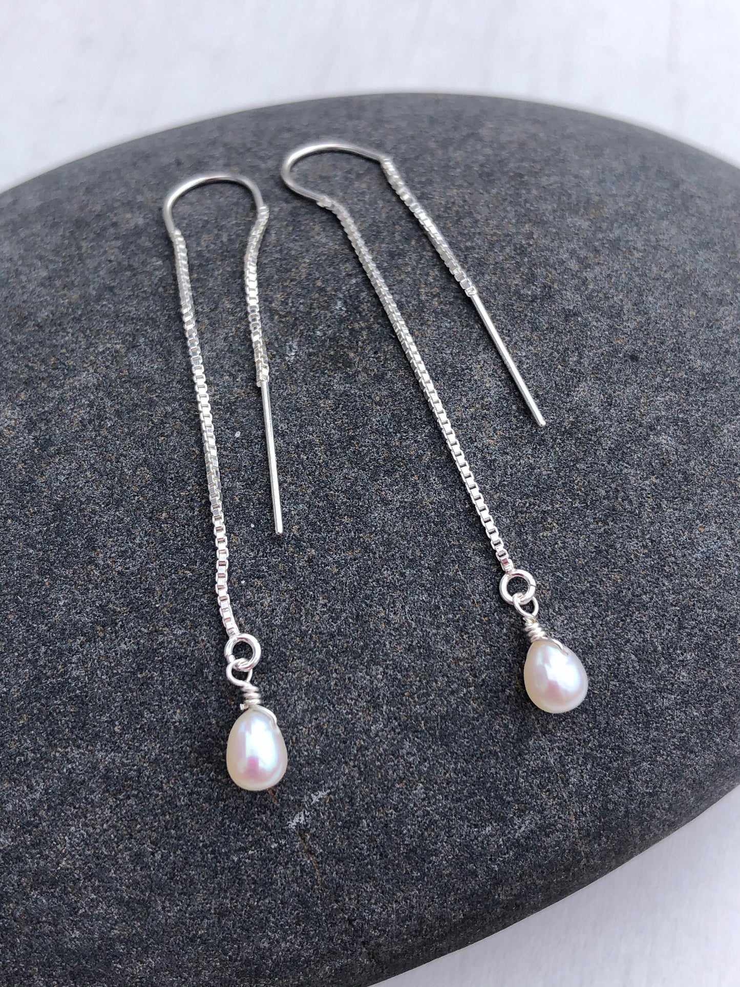 Pearl Threader Earrings