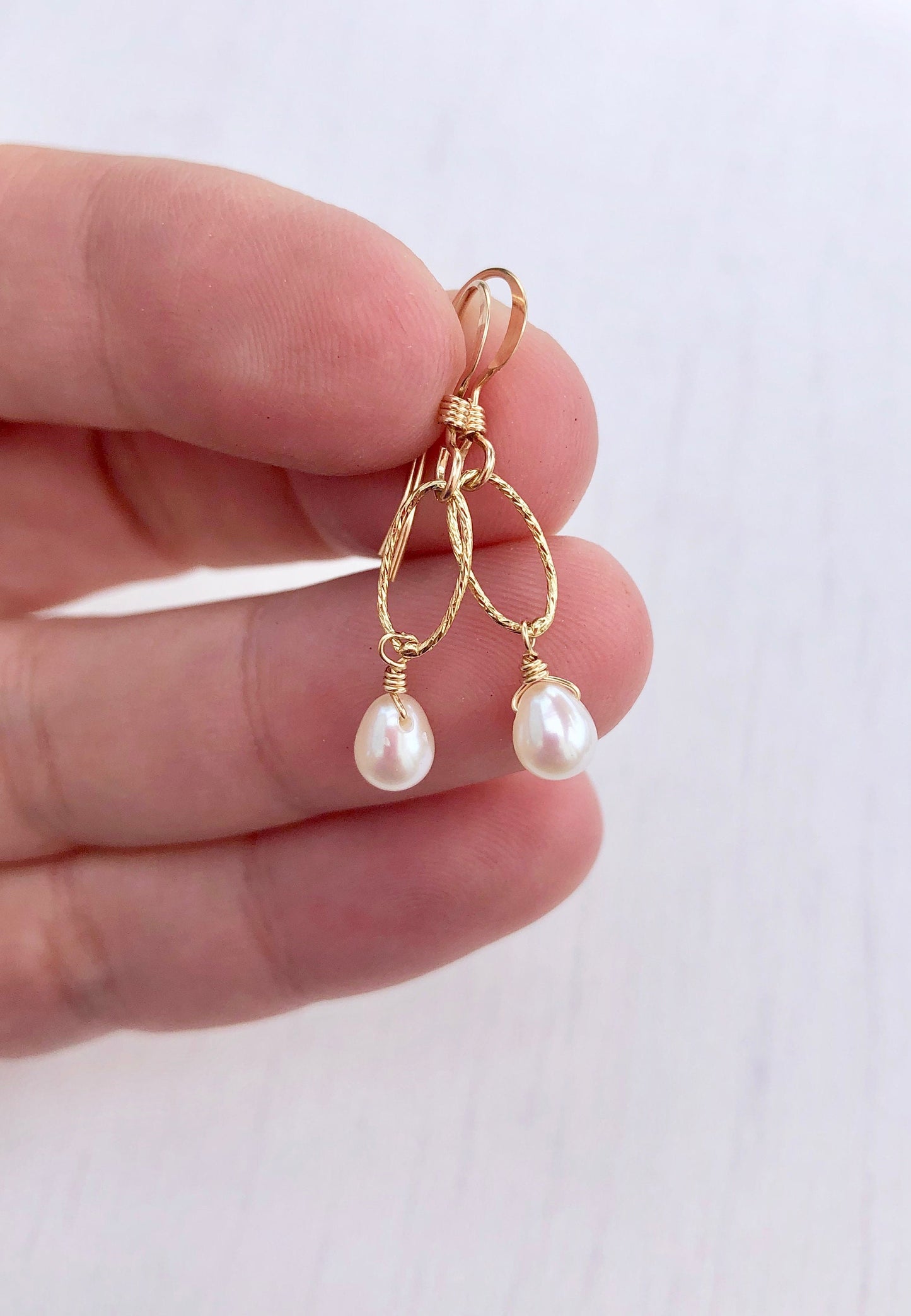 Minimalist Pearl Earrings