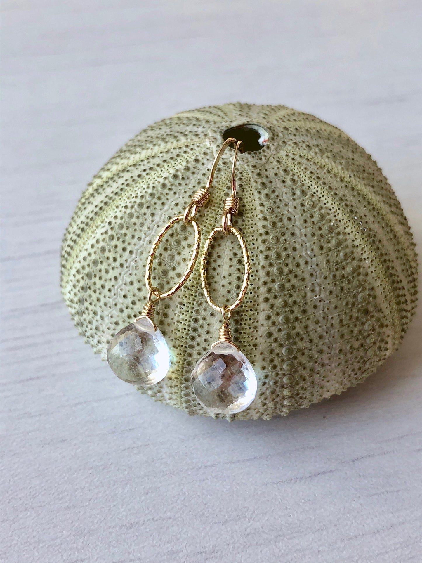 Crystal Clear Earrings in Gold or Silver