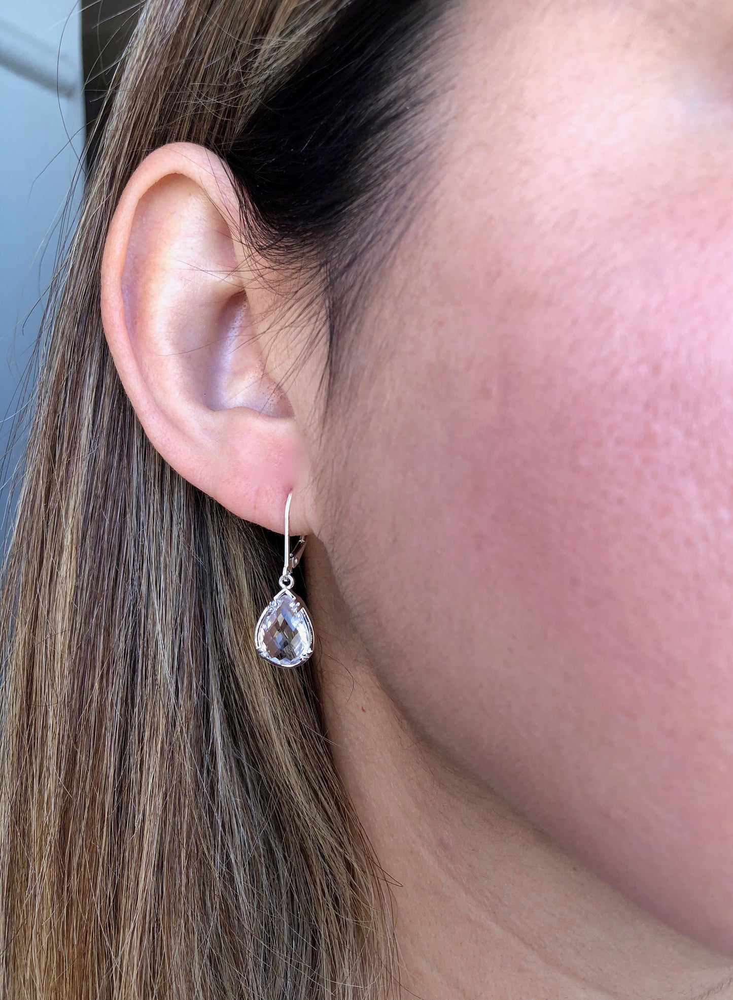 White Topaz Earrings