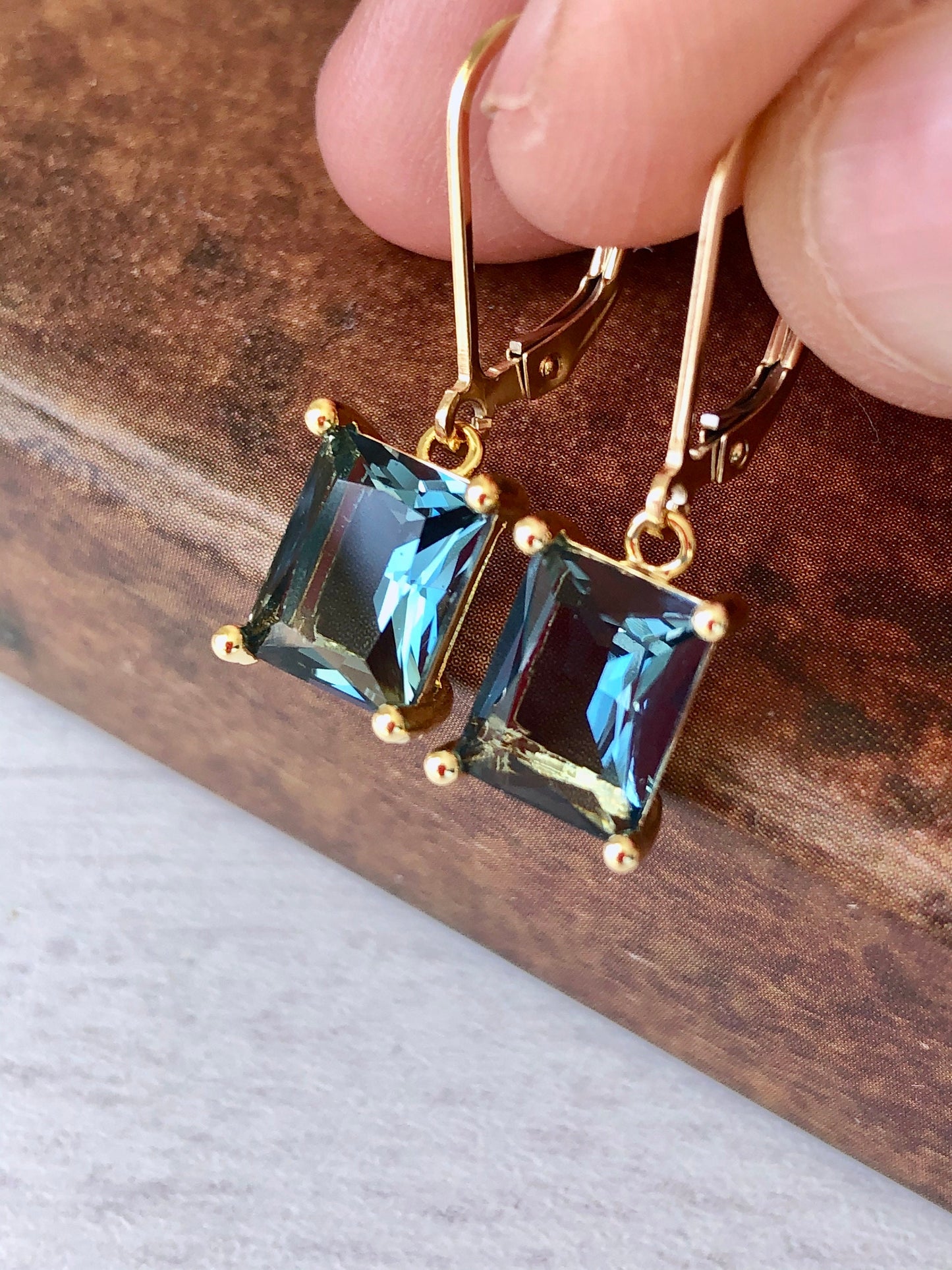 Blue Topaz Earrings