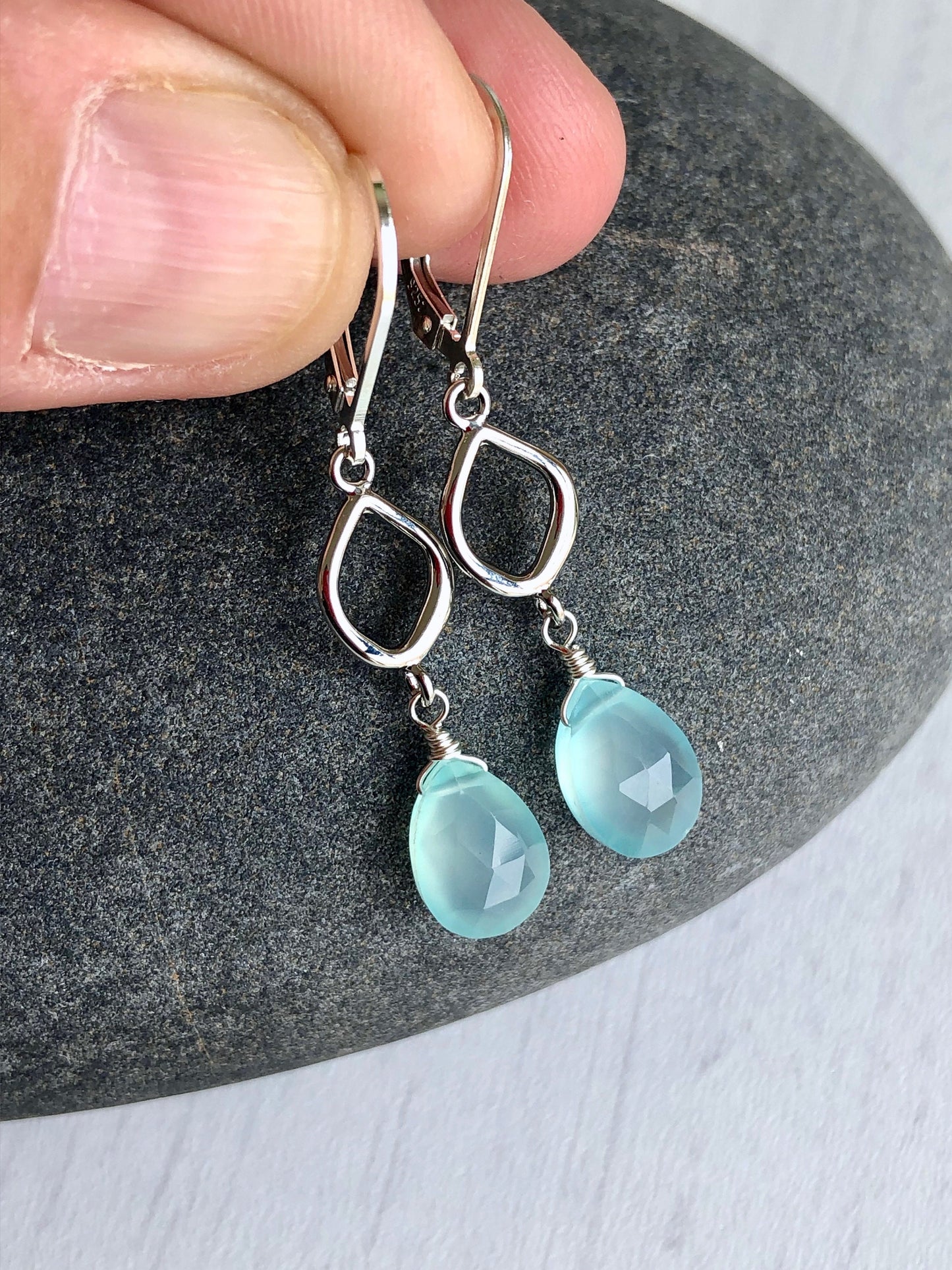 Chalcedony Earrings