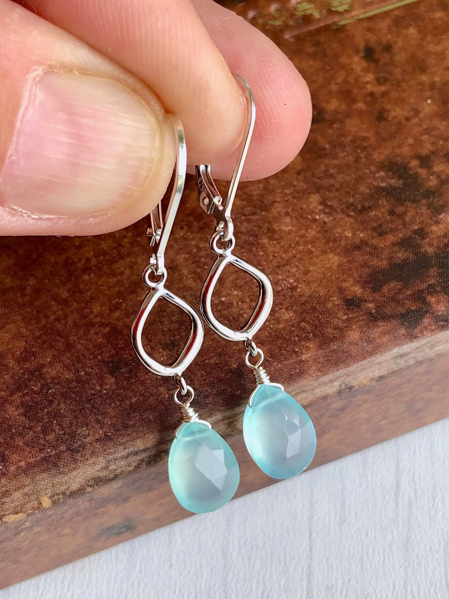 Chalcedony Earrings