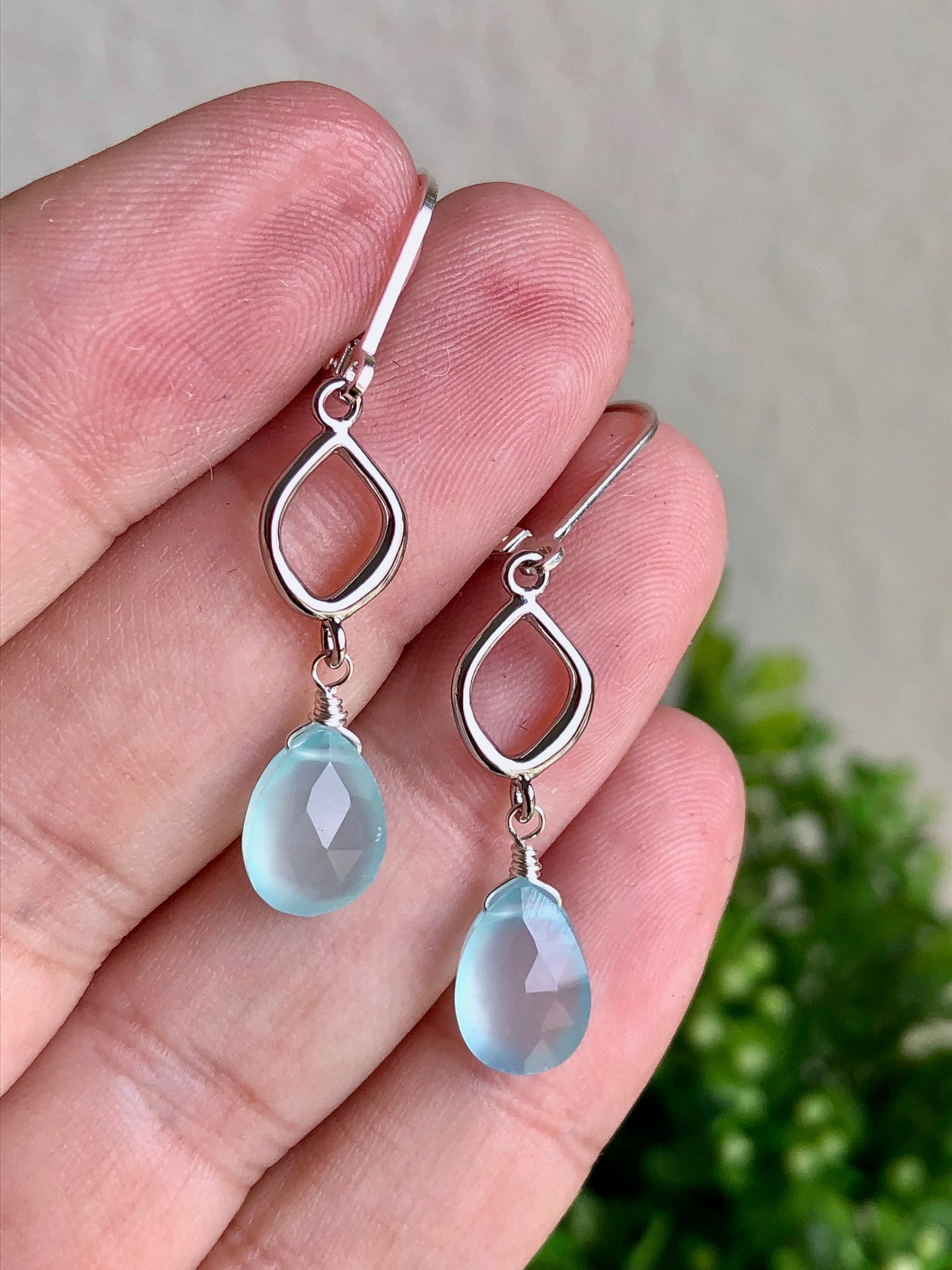 Chalcedony Earrings