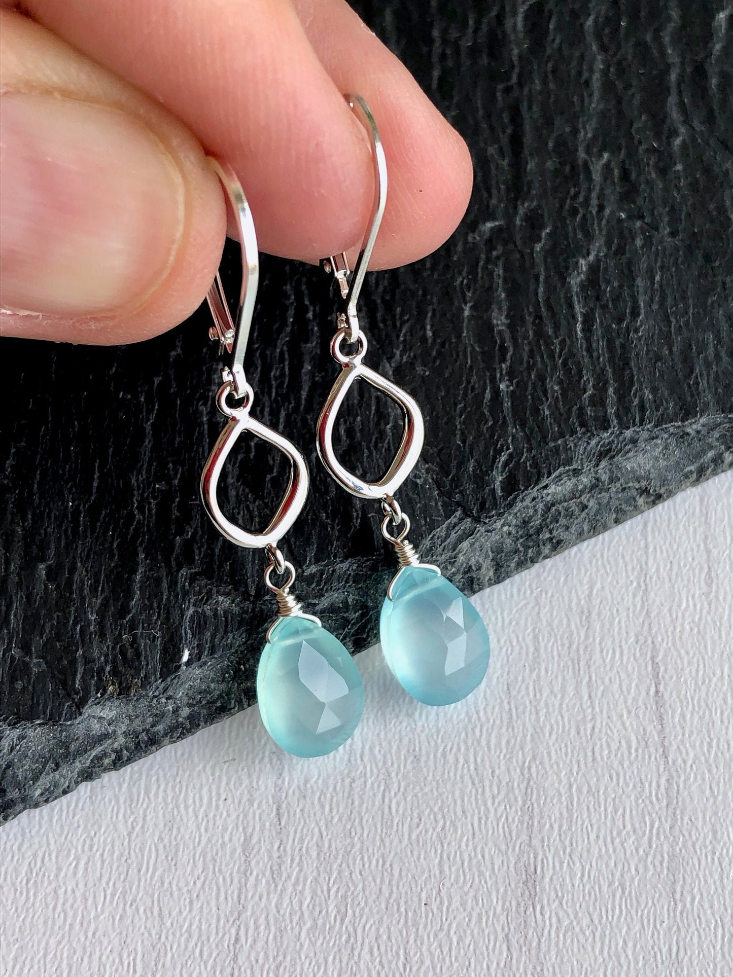 Chalcedony Earrings