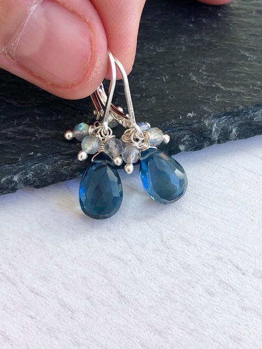 Blue Topaz Earrings