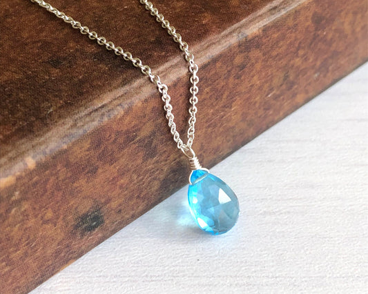 Blue Topaz Necklace