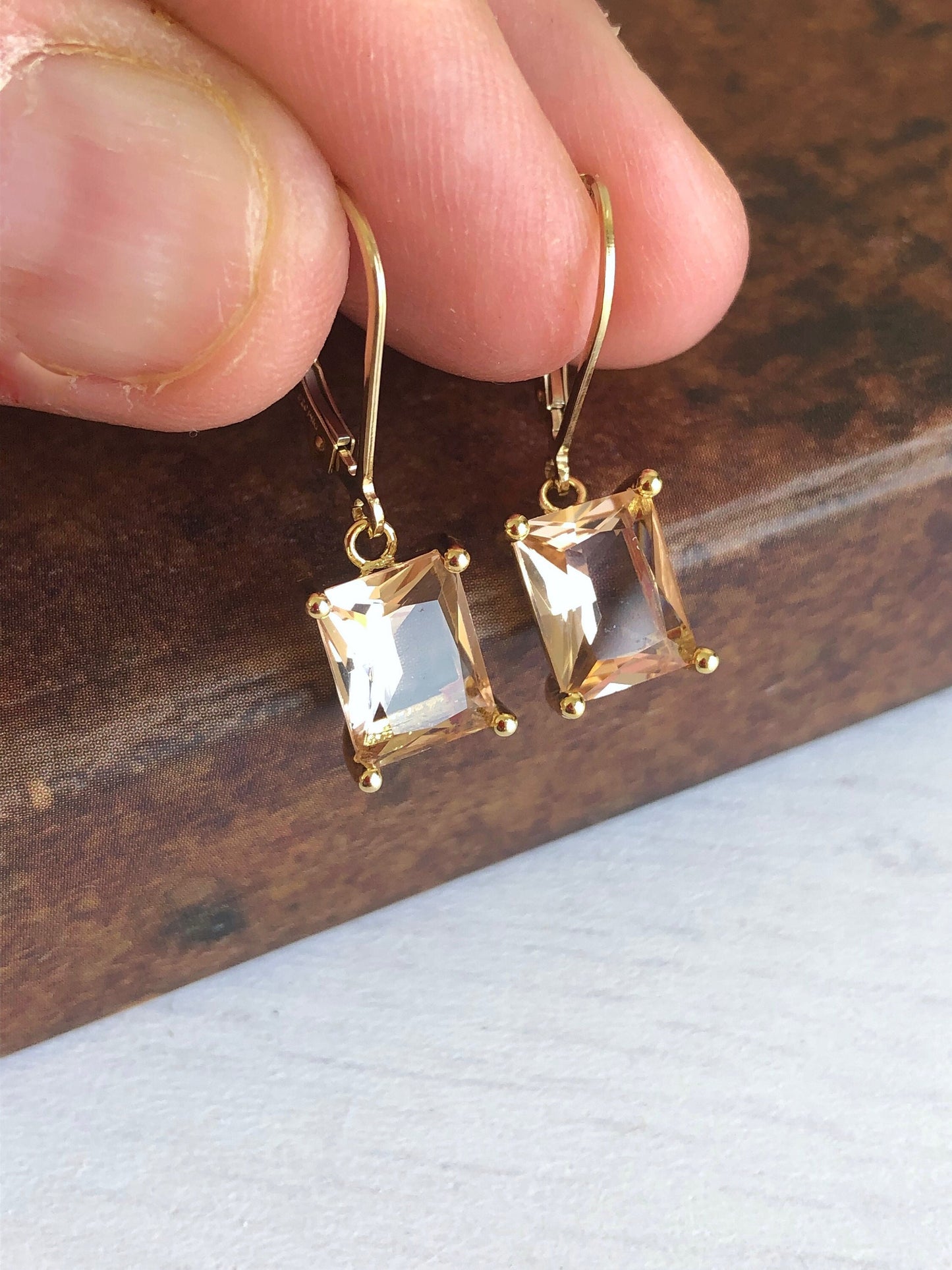 Champagne Citrine Earrings