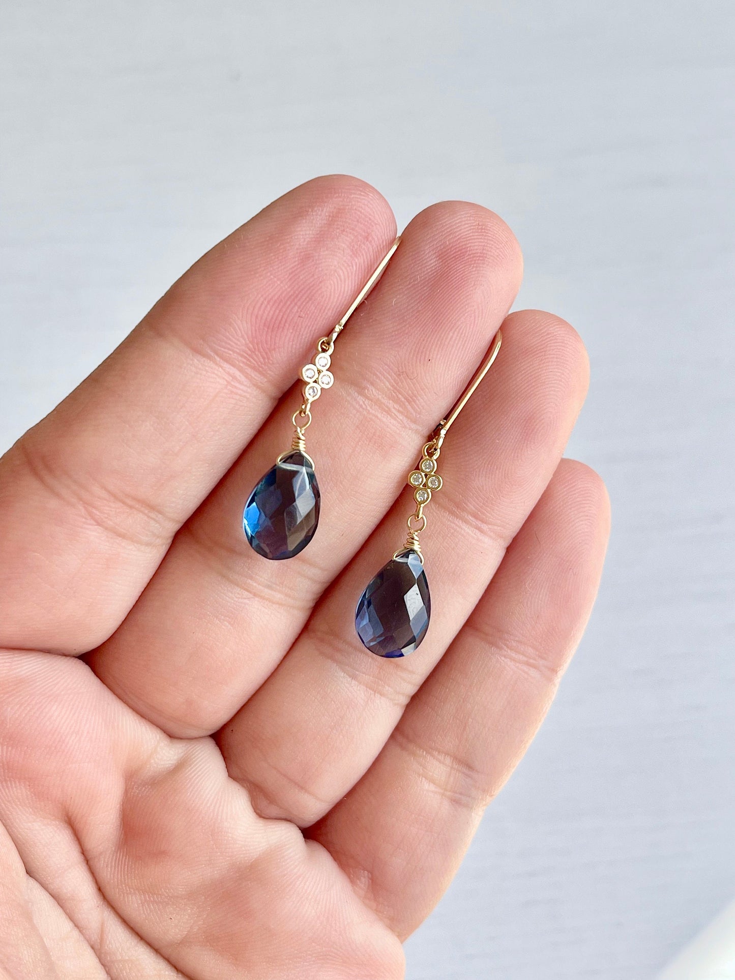 Blue Topaz Earrings