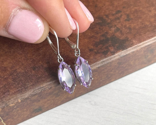 Pink Amethyst Earrings