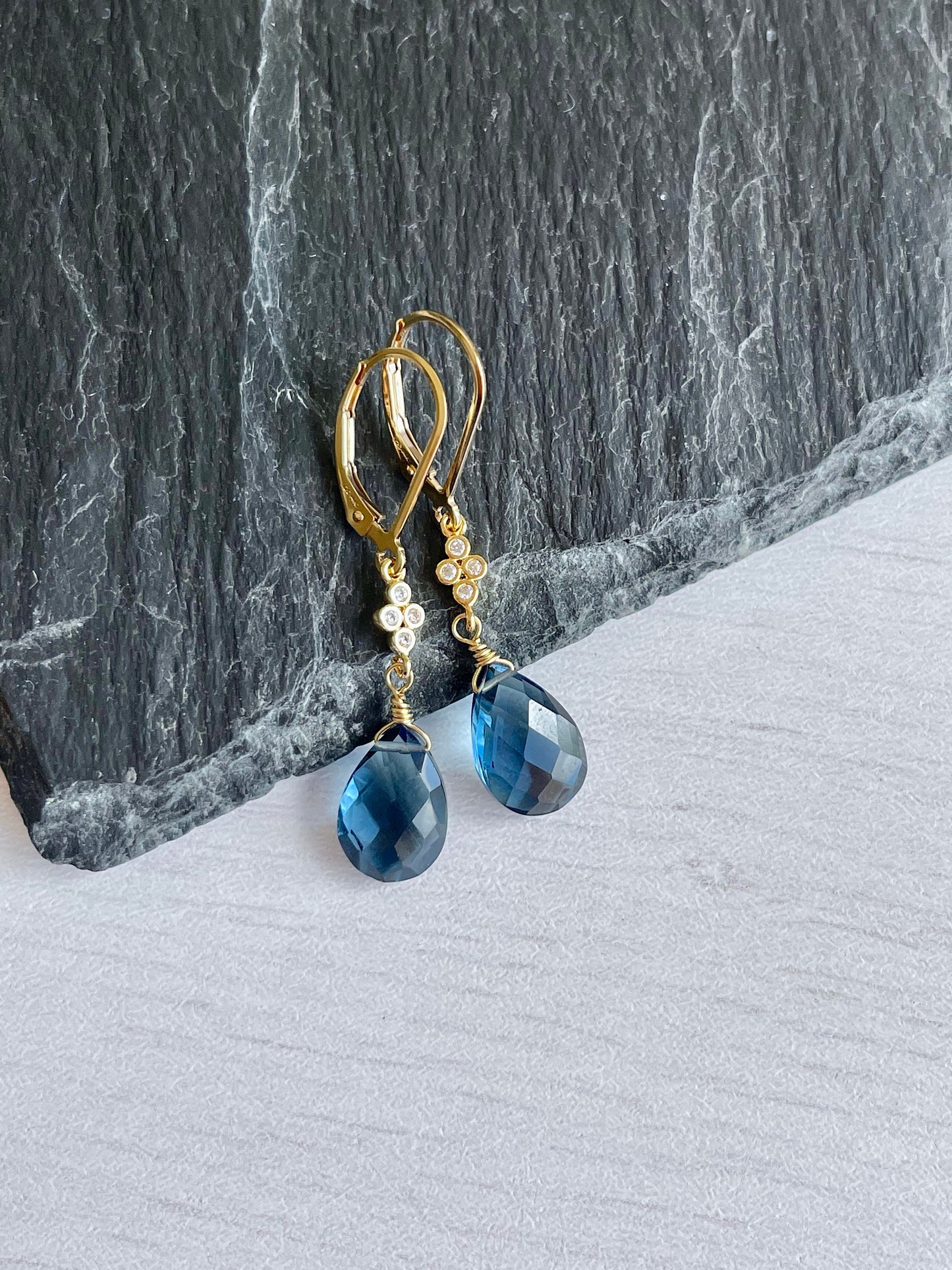 Blue Topaz Earrings