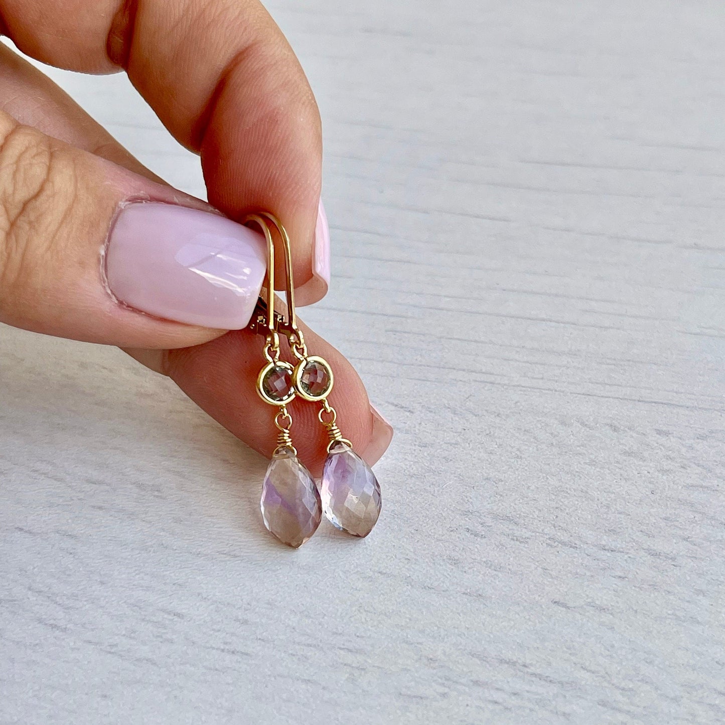 Ametrine Earrings, February Birthstone