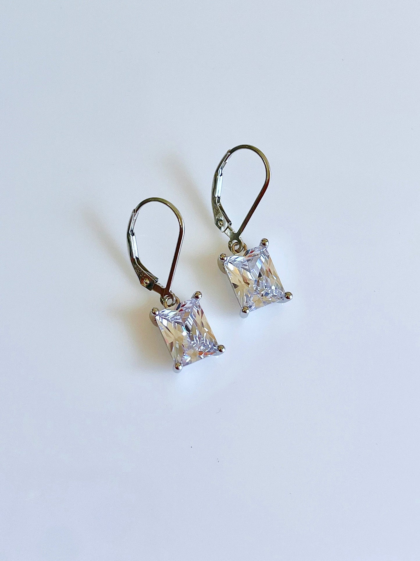 White Topaz Earrings